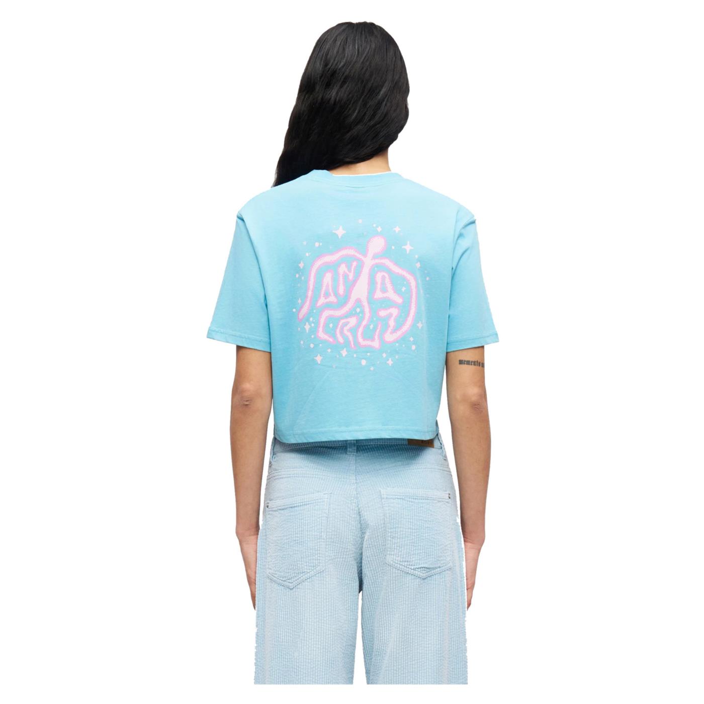 SANTA CRUZ AURA WOMAN T-SHIRT - Azzurro - vista 2