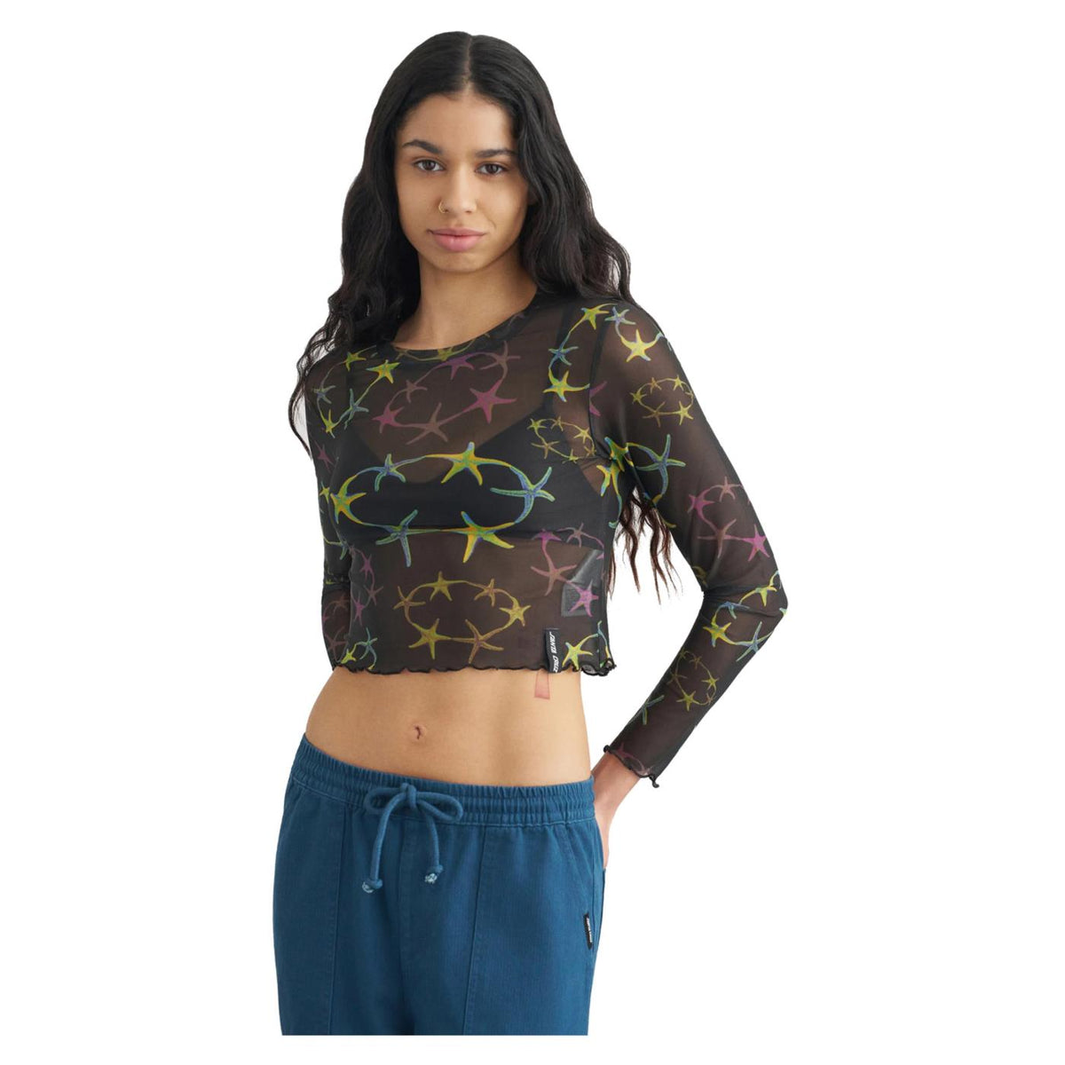 SANTA CRUZ STRIP DIGI MESH CROP W LS
