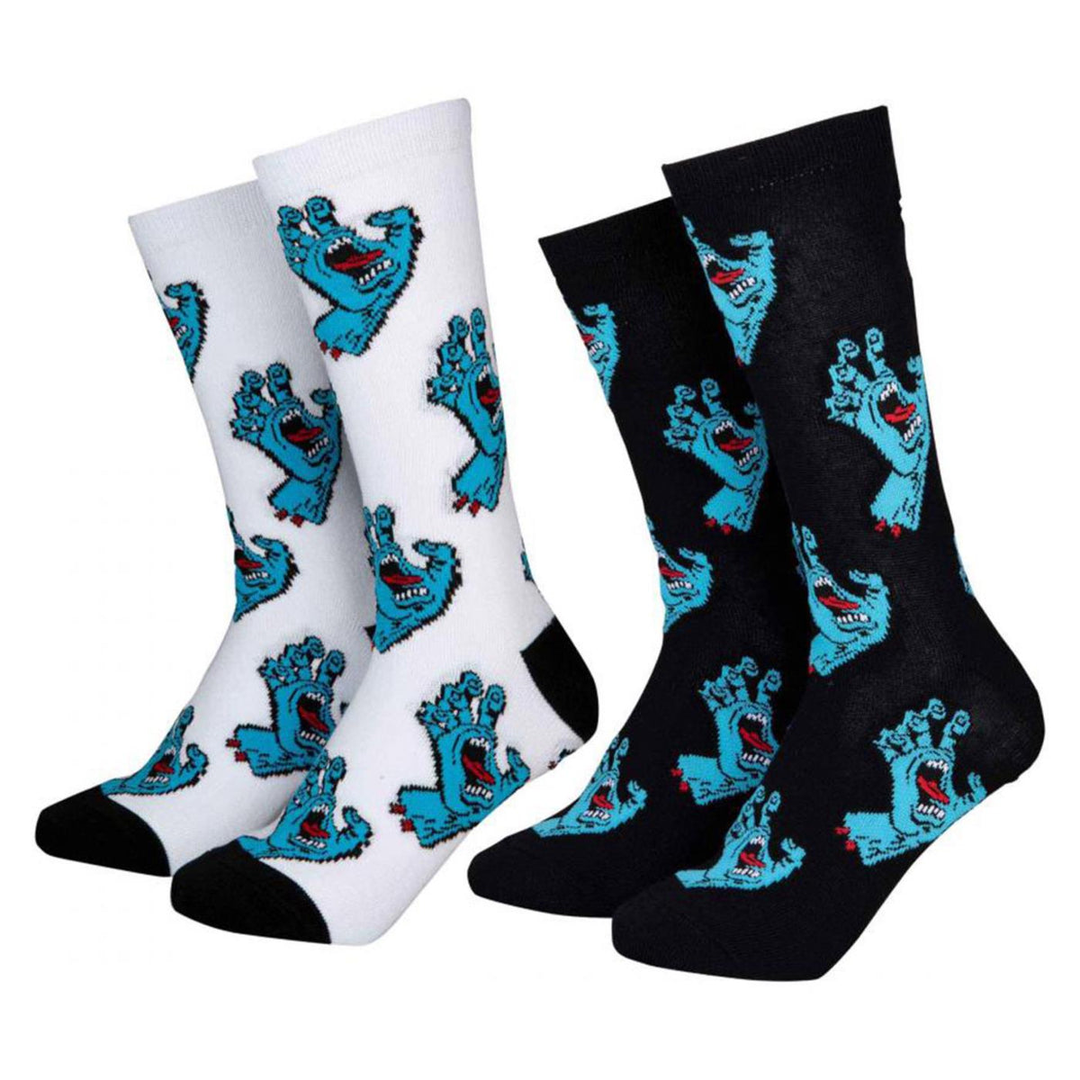 SANTA CRUZ JR MULTI HAND SOCKS 2PK