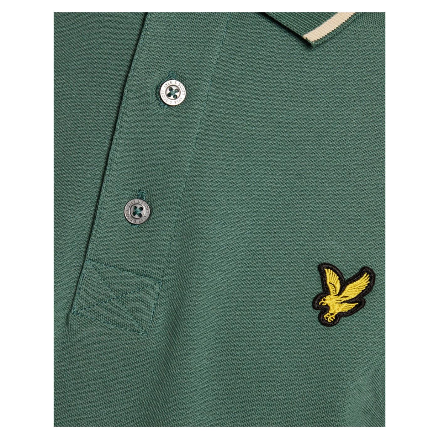 LYLE & SCOTT TIPPED POLO SHIRT - Verde - vista 2