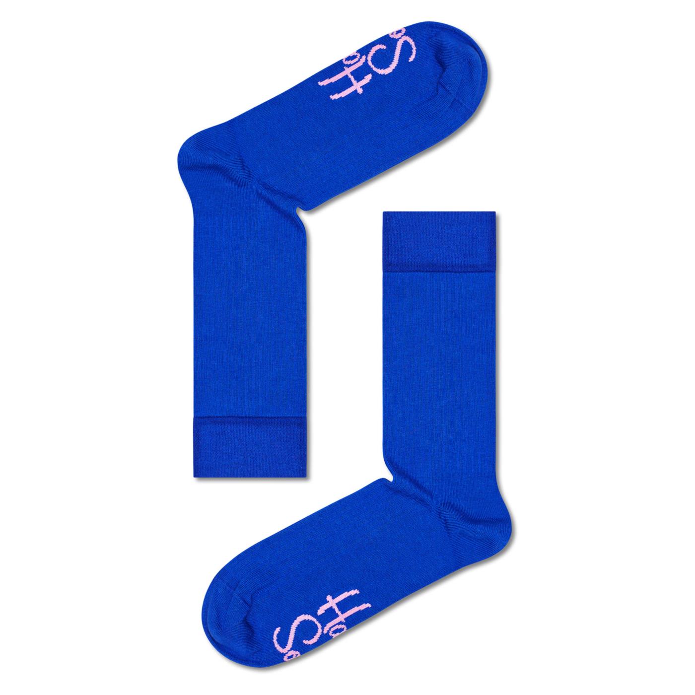 HAPPY SOCKS SOLID RIB SOCK - Blu Royal - immagine principale