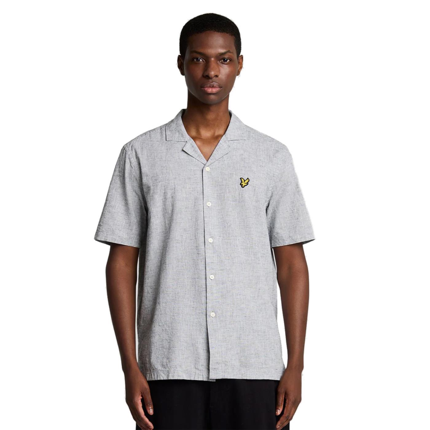 LYLE & SCOTT LINEN BLEND OXFORD SHIRT