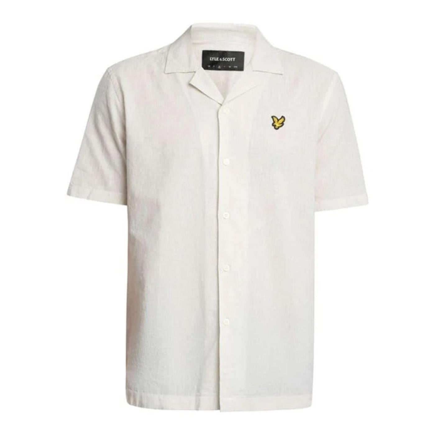 LYLE &amp; SCOTT LINEN BLEND OXFORD SHIRT