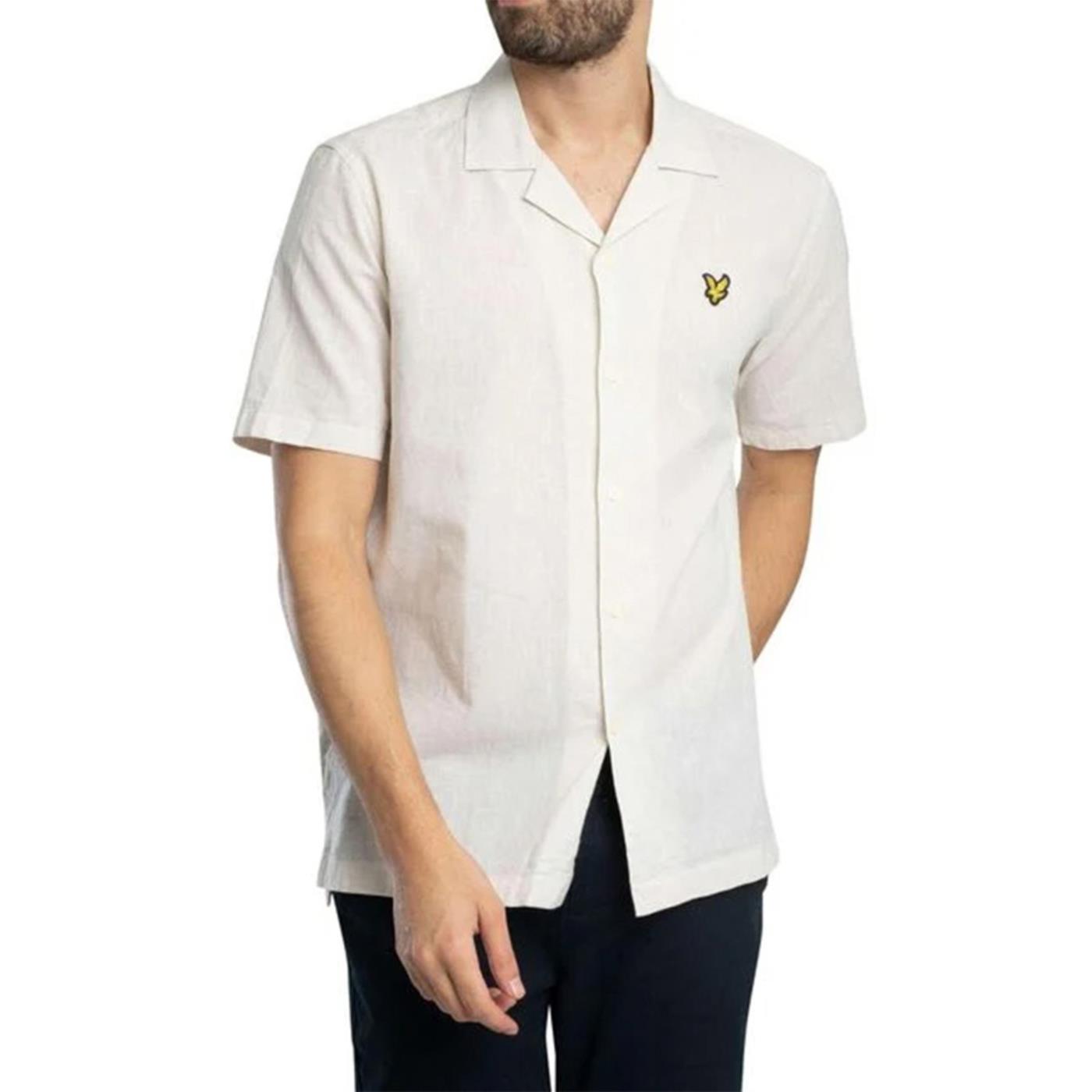 LYLE & SCOTT LINEN BLEND OXFORD SHIRT