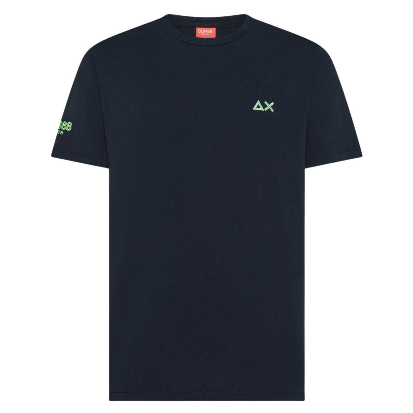 SUN68 T-SHIRT SS BEACH - C1-blu - immagine principale