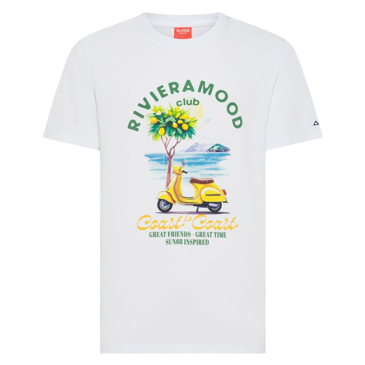 SUN68 T-SHIRT PRINTED BEACH