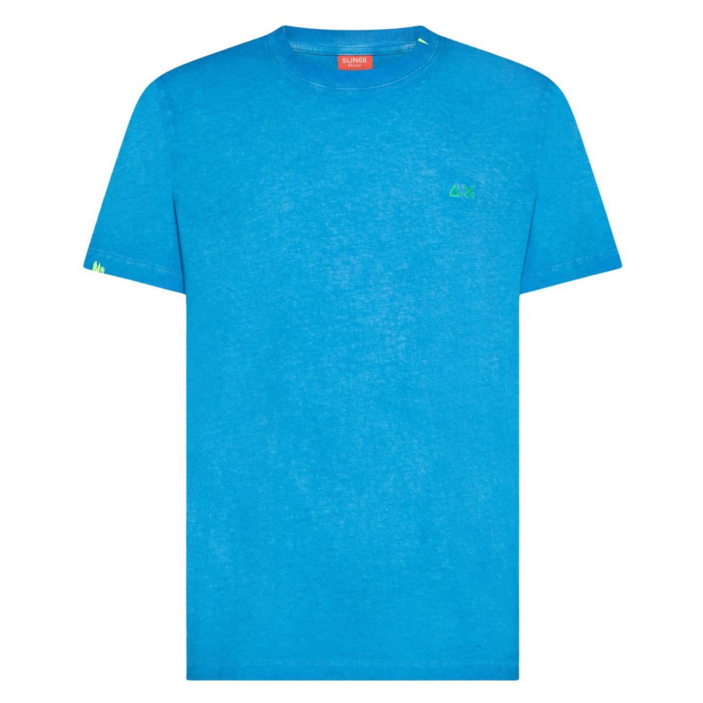 SUN68 T-SHIRT SPECIAL DYED - C1-azzurro - immagine principale