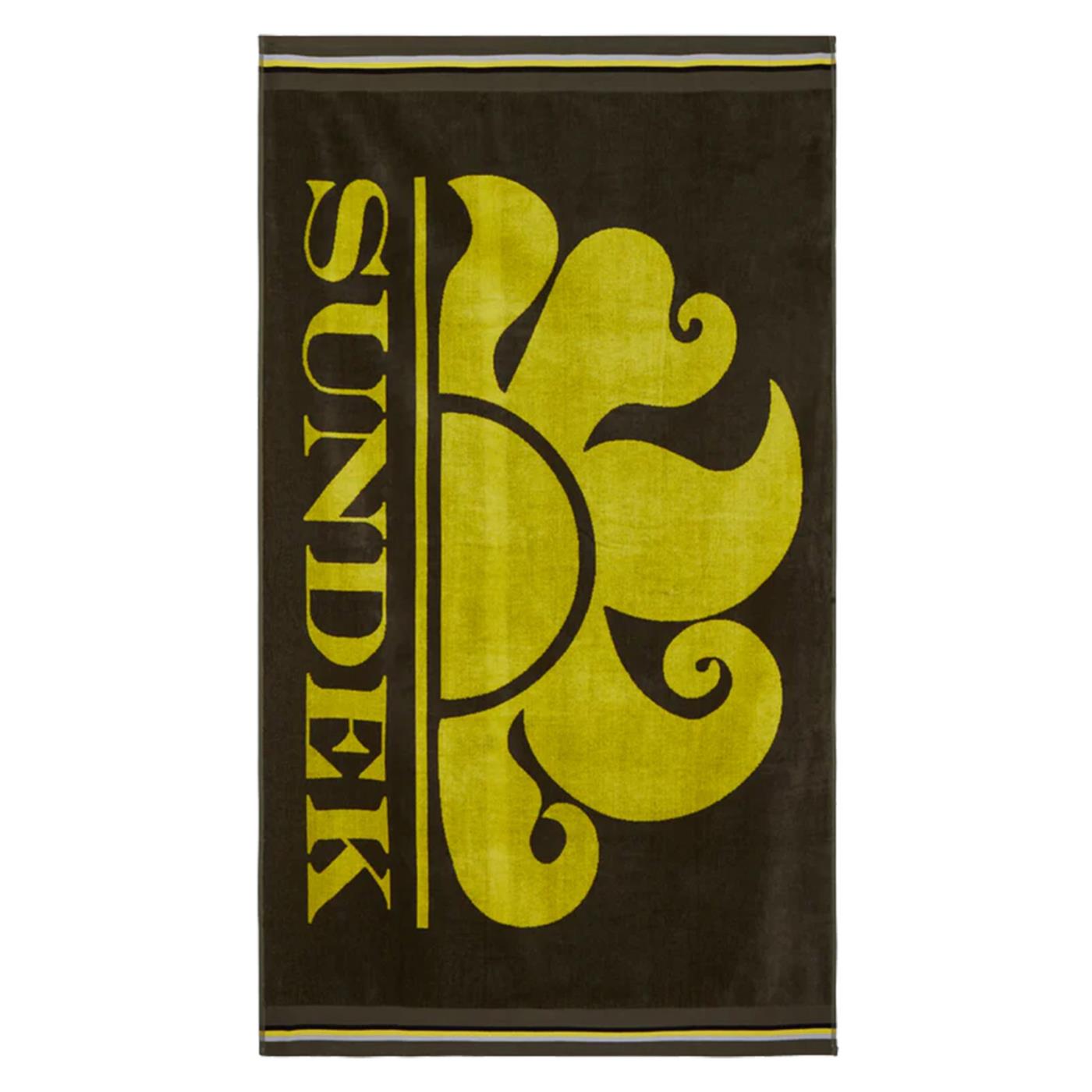 SUNDEK CLASSIC LOGO BEACH TOWEL - Marrone scuro - immagine principale