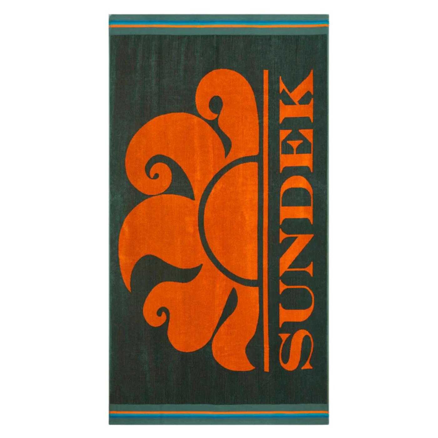 SUNDEK CLASSIC LOGO BEACH TOWEL - Verde - immagine principale