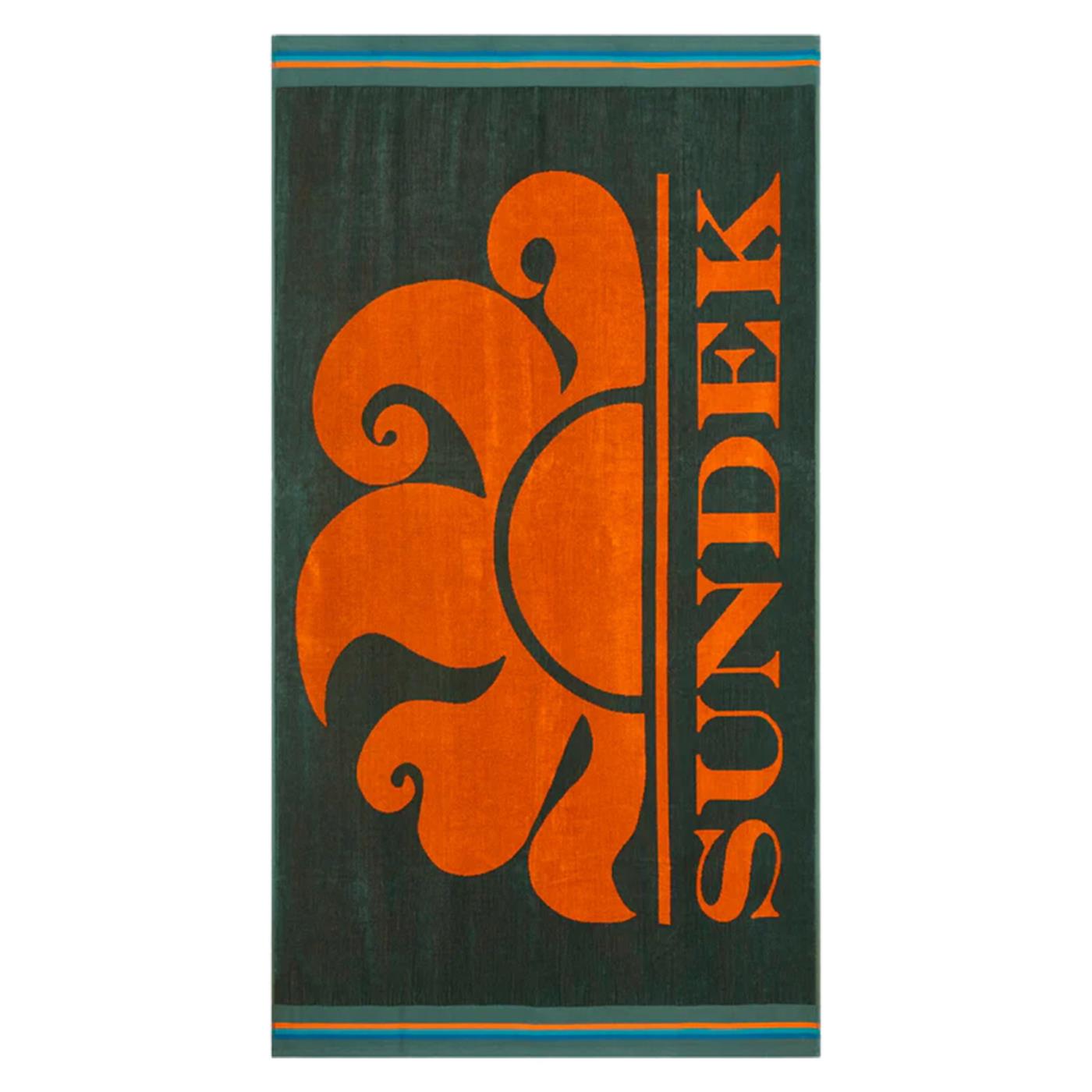 SUNDEK CLASSIC LOGO BEACH TOWEL - Verde - vista 3