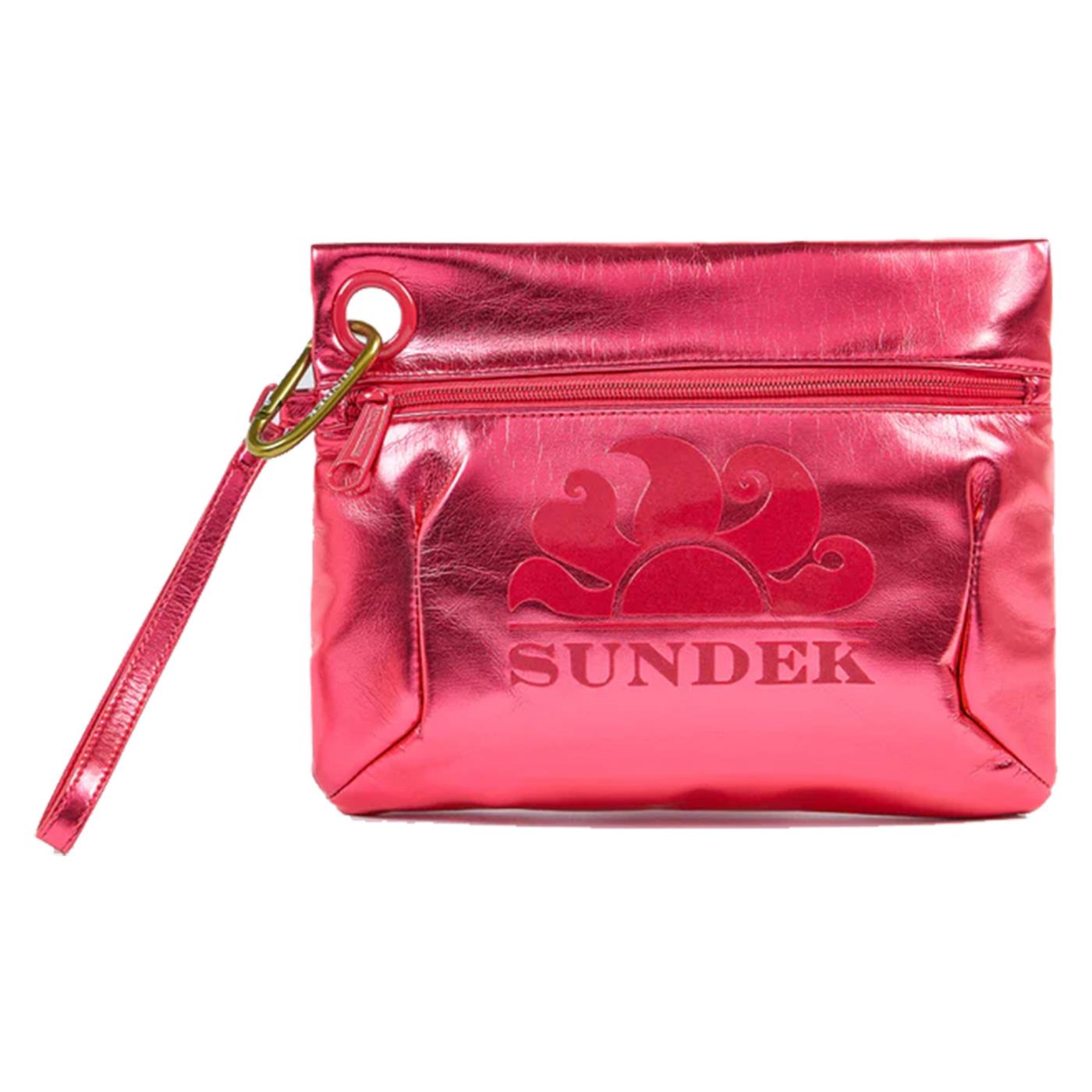 SUNDEK LAMINATED CLUTCH BAG - Fucsia - immagine principale