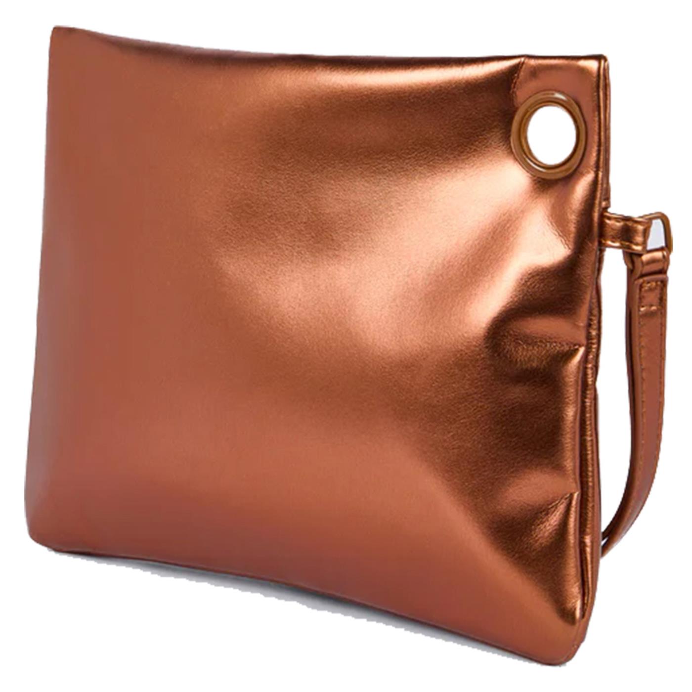 SUNDEK LAMINATED CLUTCH BAG - Bronzo - vista 2