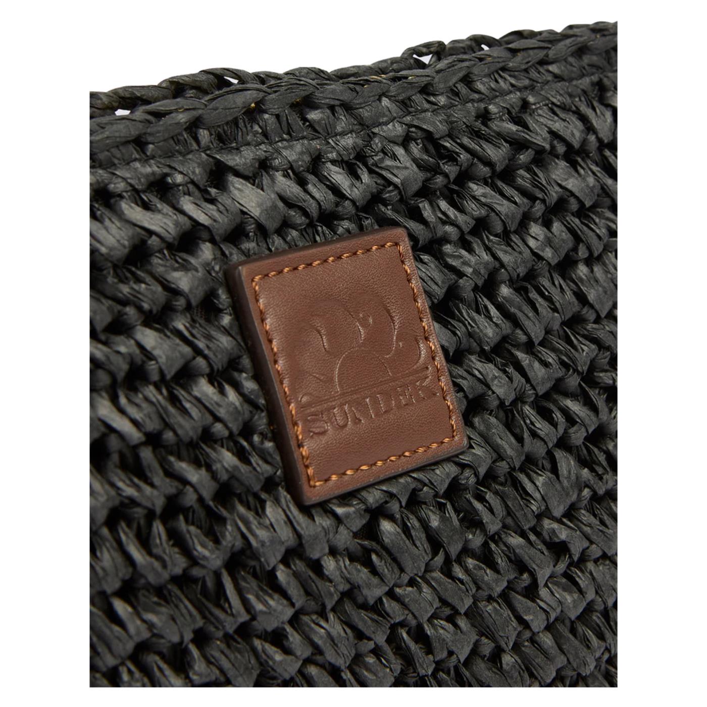 SUNDEK BORSA MOMO STRAW HAND BAG - Nero - vista 3