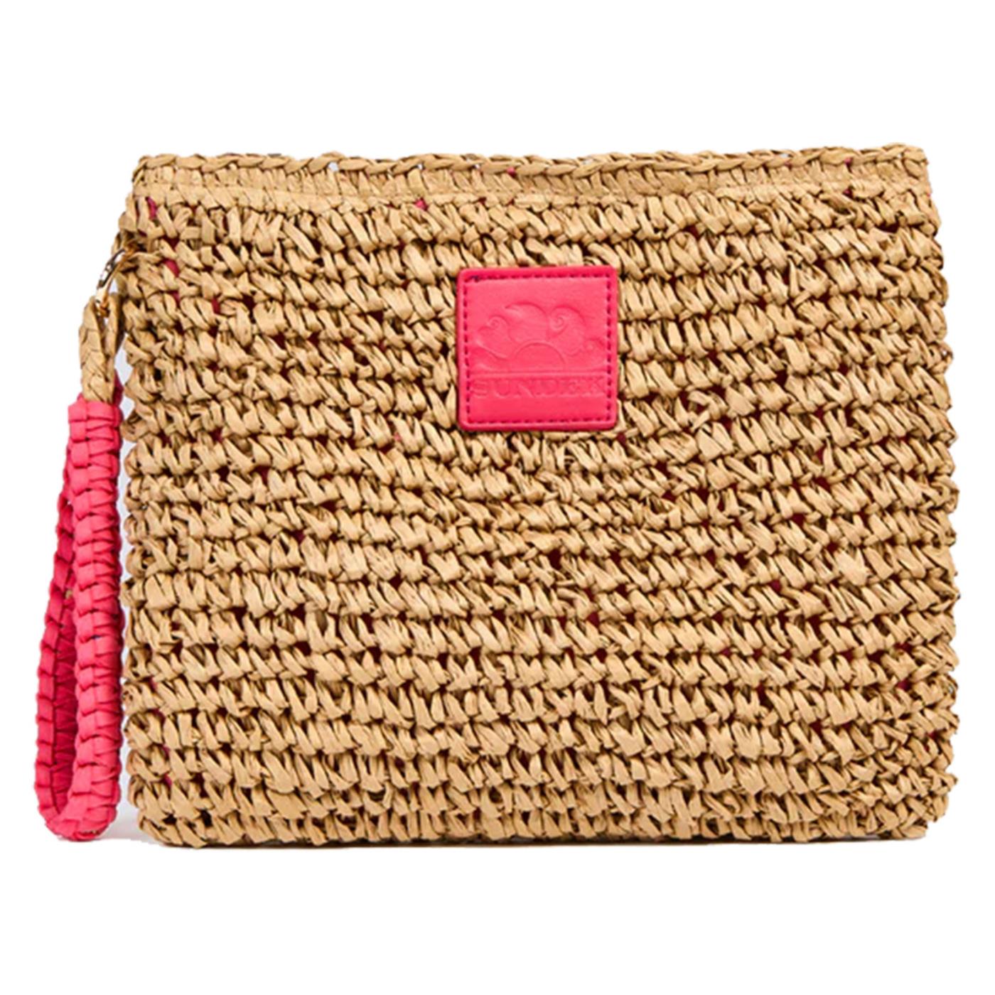 SUNDEK BORSA MOMO STRAW HAND BAG - Beige - immagine principale
