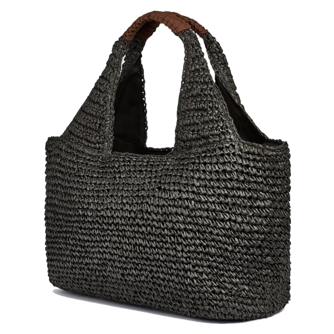 SUNDEK BORSA LEIRE STRAW BAG - Grigio scuro - vista 2