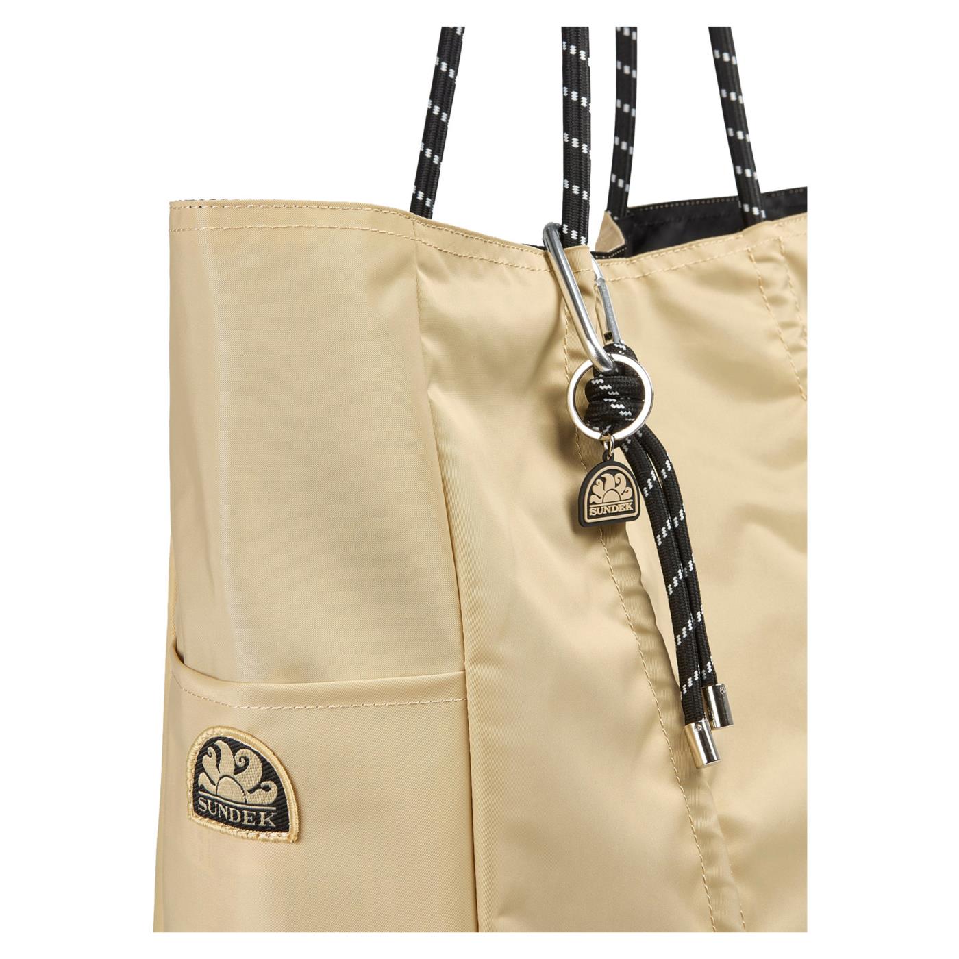 SUNDEK BORSA BIG RUFFLED BAG - Beige - vista 3