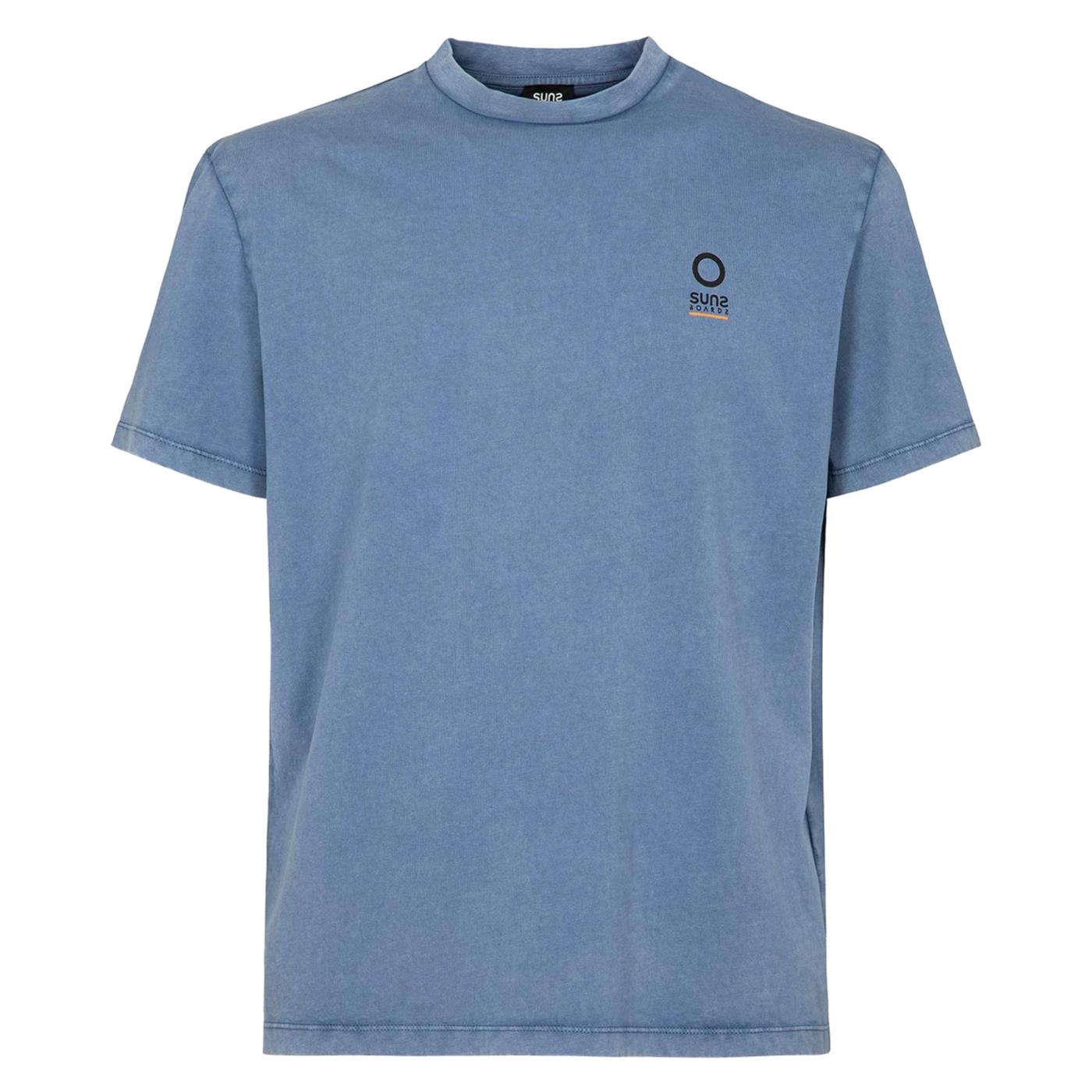 SUNS T-SHIRT PAOLO DYE OLD - Azzurro - vista 3