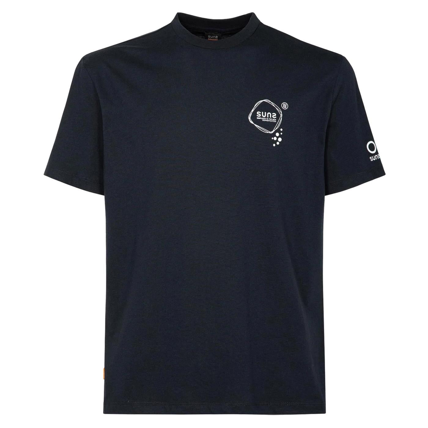 SUNS T-SHIRT PAOLO CRAZY - Blu - vista 3