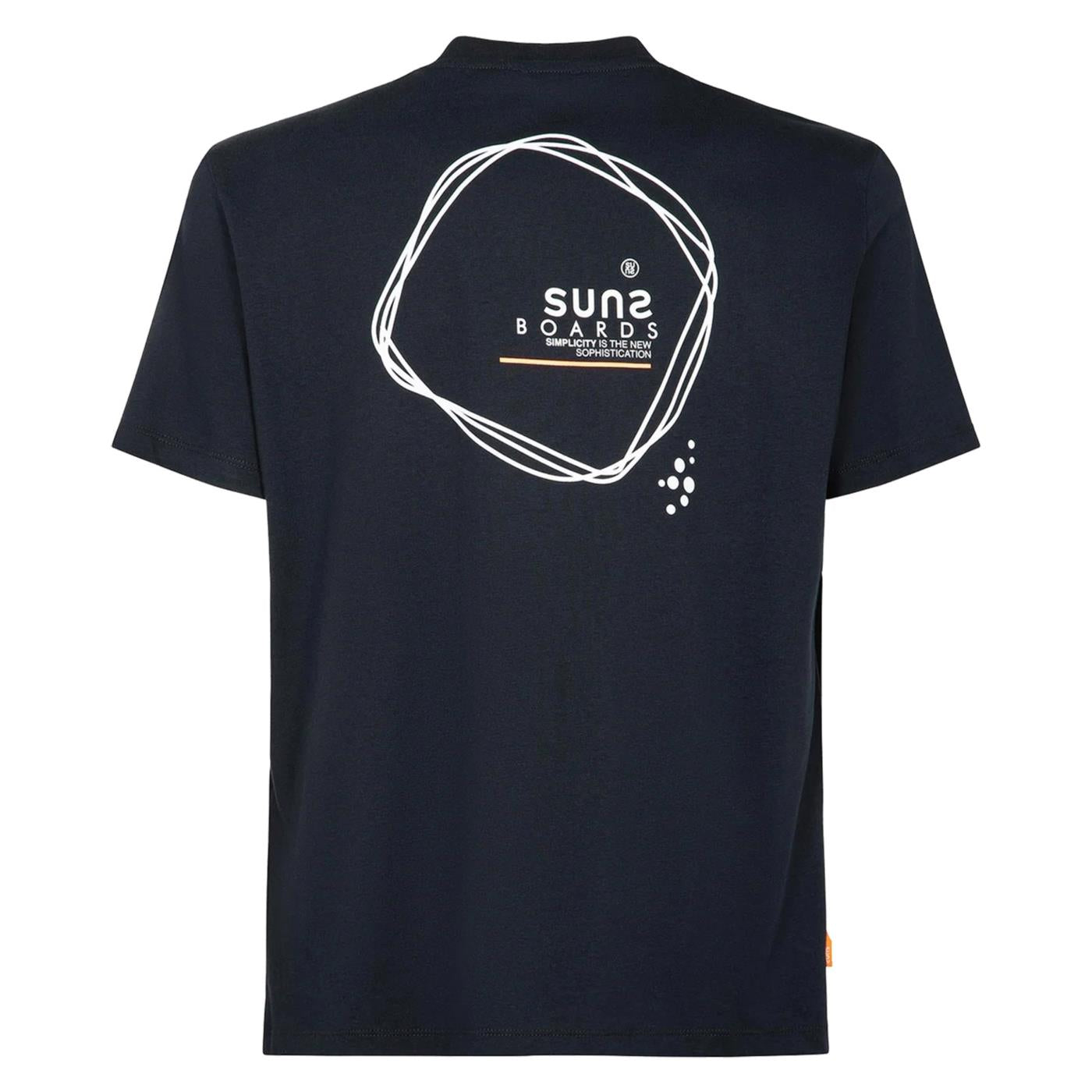SUNS T-SHIRT PAOLO CRAZY - Blu - vista 4
