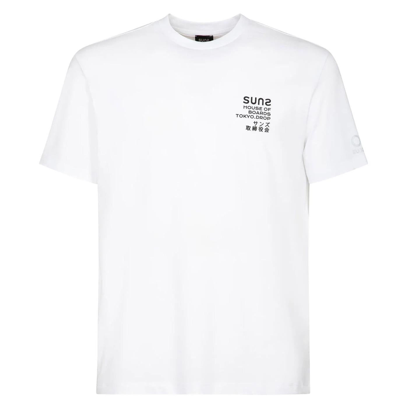 SUNS T-SHIRT PAOLO FUJI - Bianco - vista 3