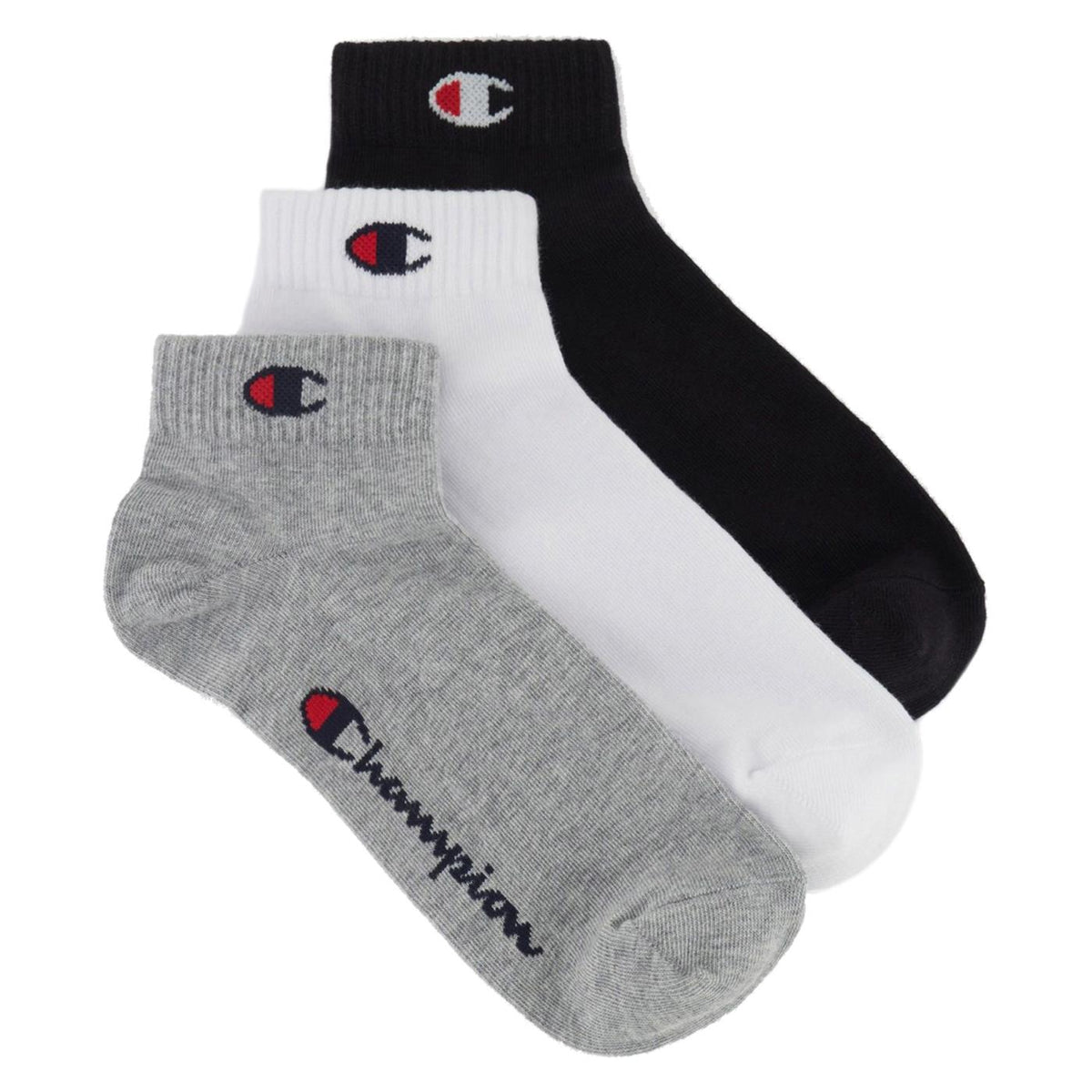 CHAMPION 3PK QUARTER SOCKS