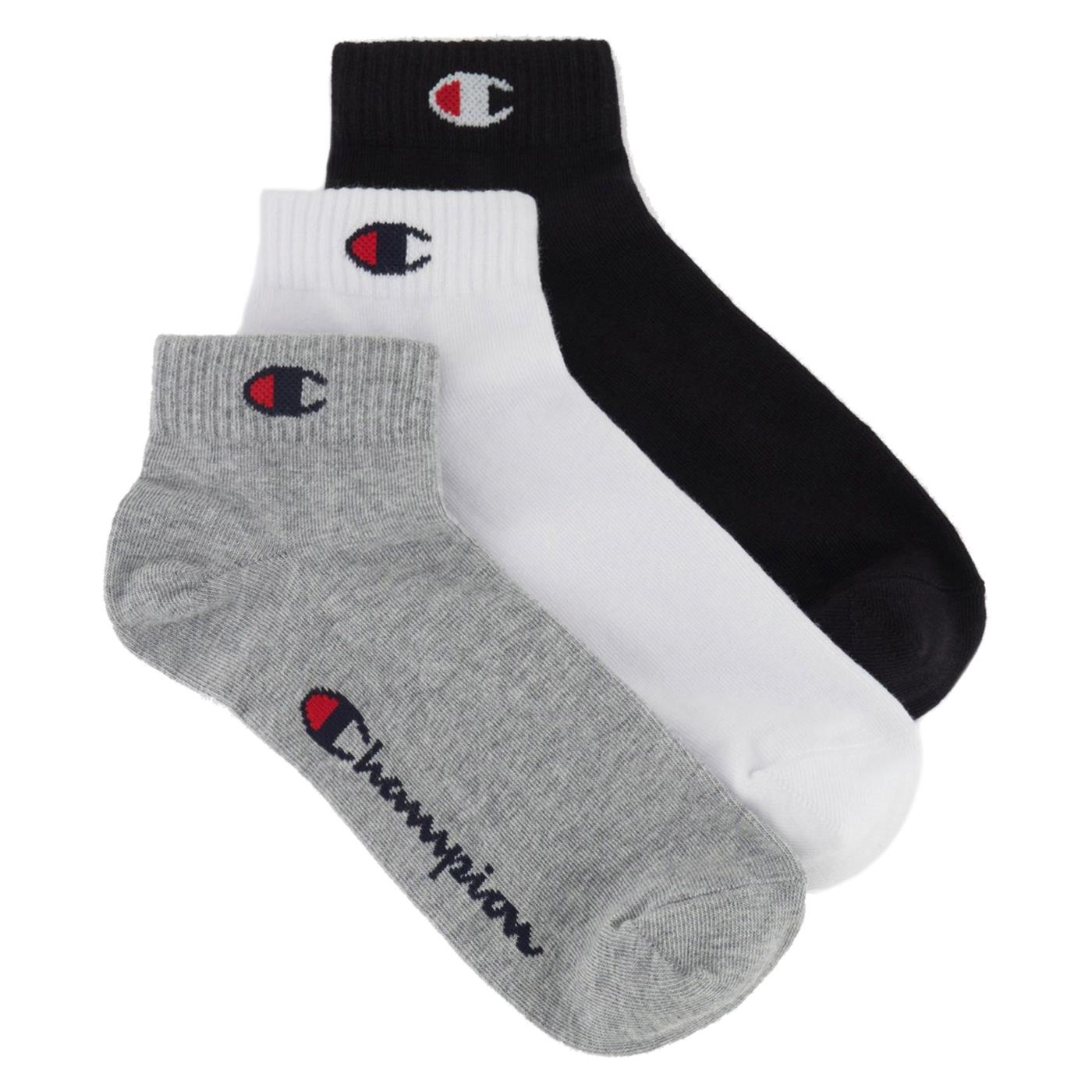 CHAMPION 3PK QUARTER SOCKS