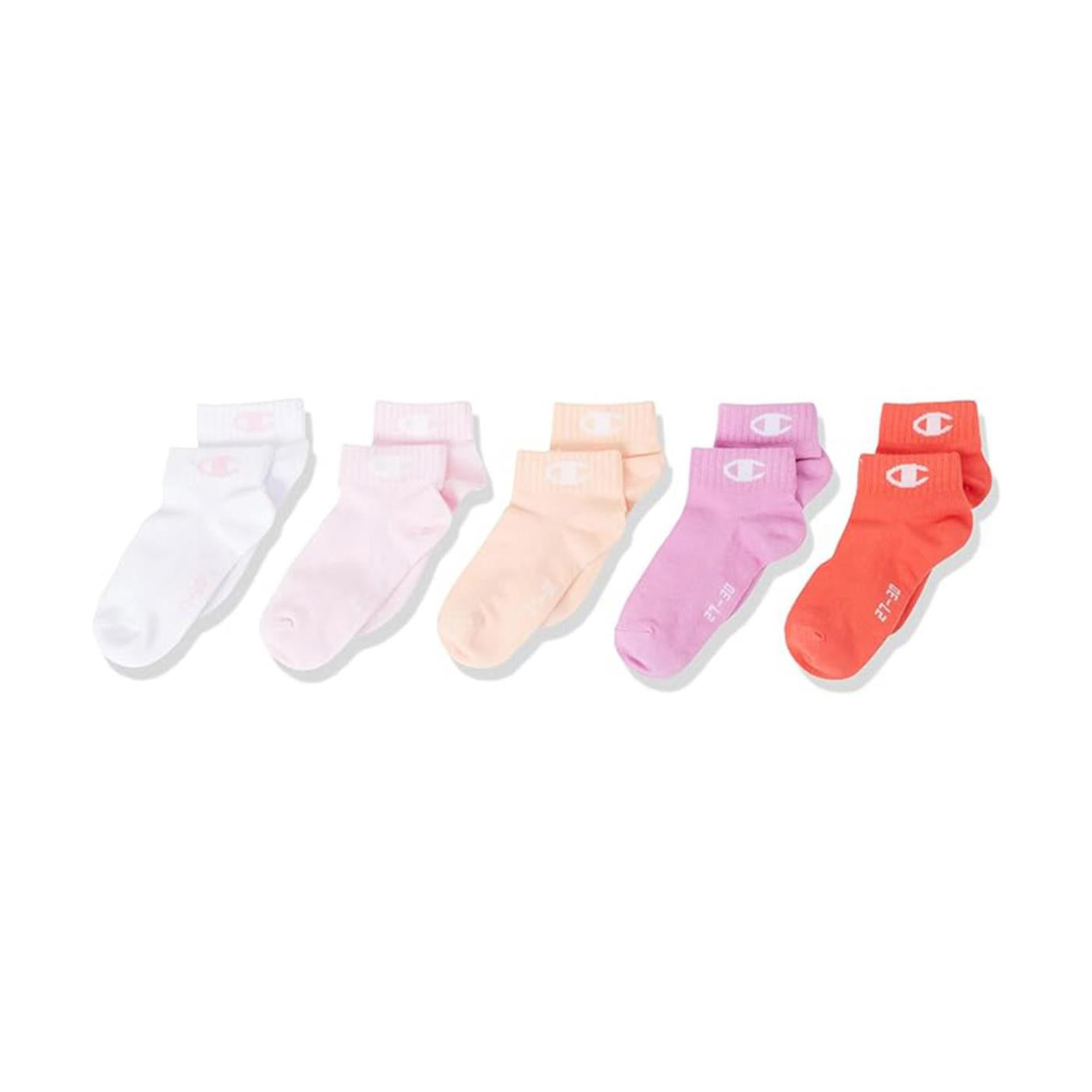 CHAMPION 5PK QUARTER SOCKS