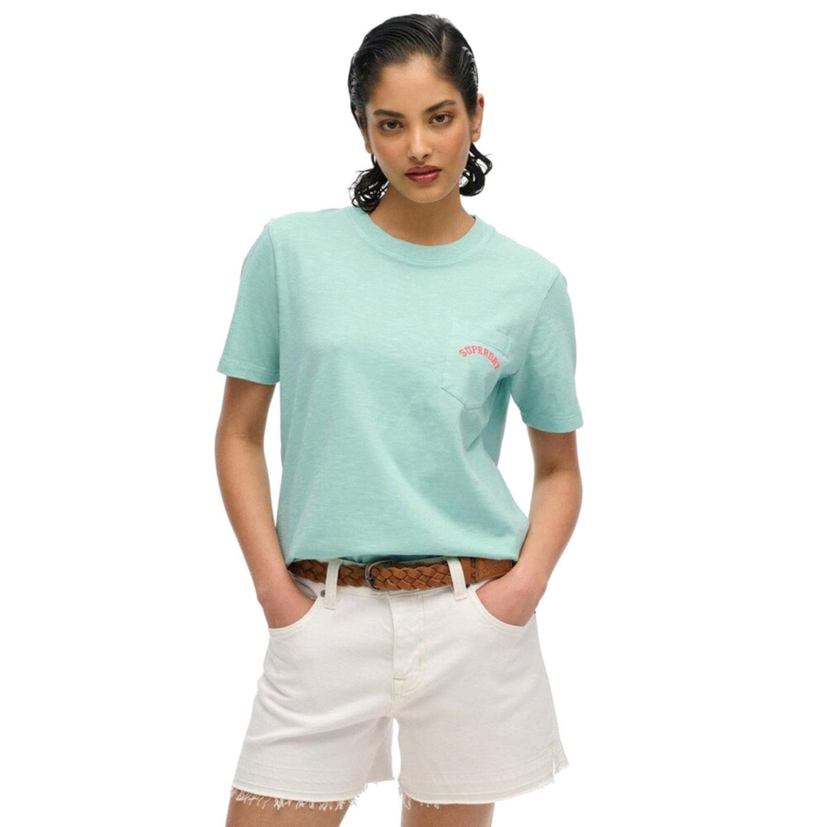 SUPERDRY W LOGO GD POCKET TEE