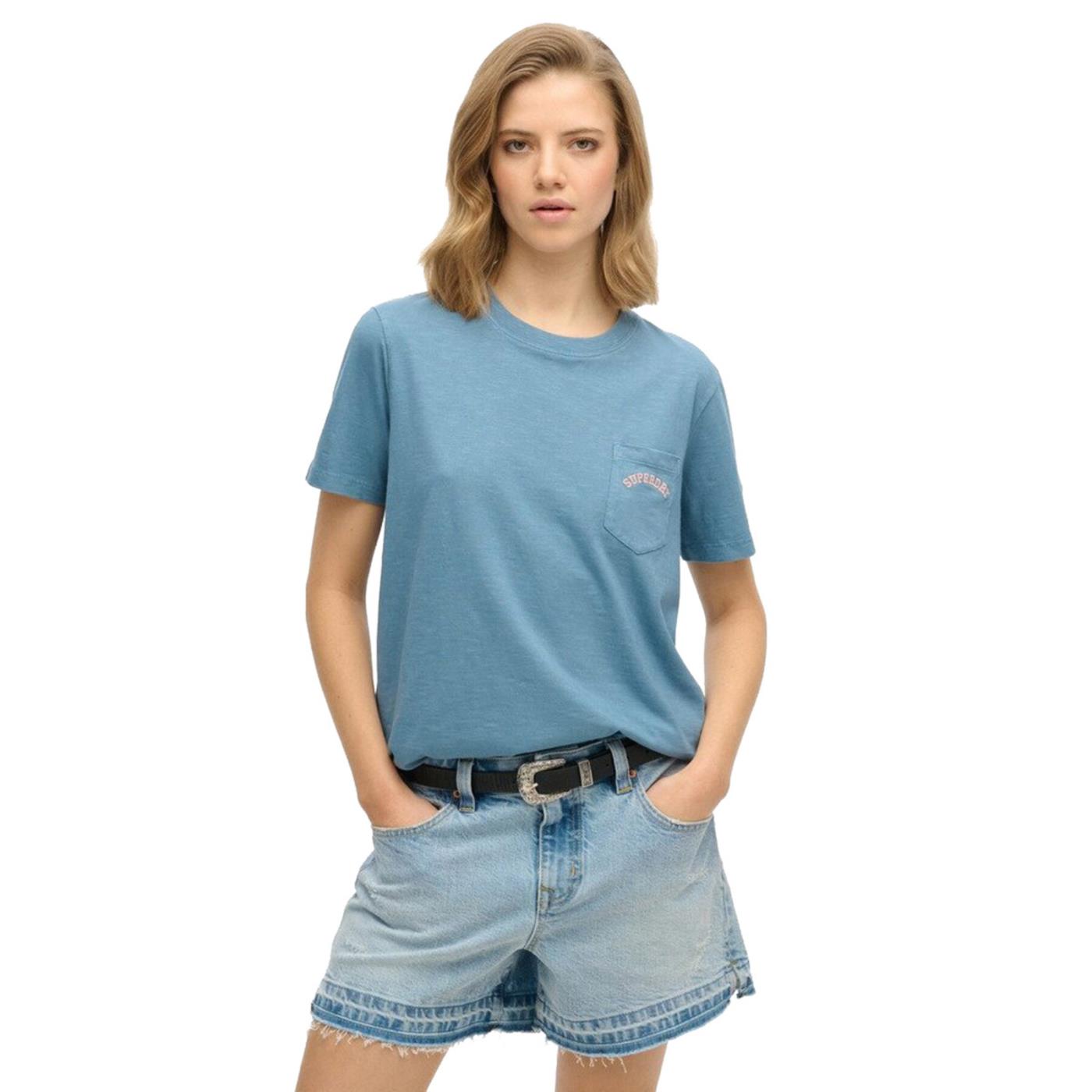 SUPERDRY W LOGO GD POCKET TEE