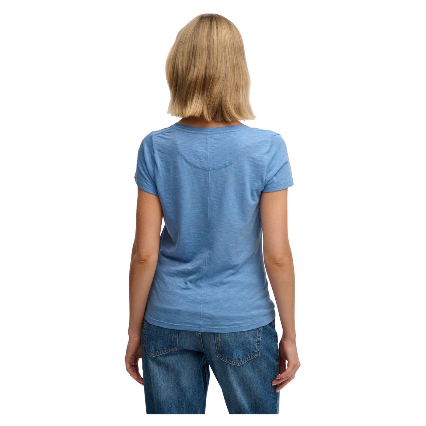 SUPERDRY STUDIOS SCOOP NECK TEE - Azzurro - vista 2