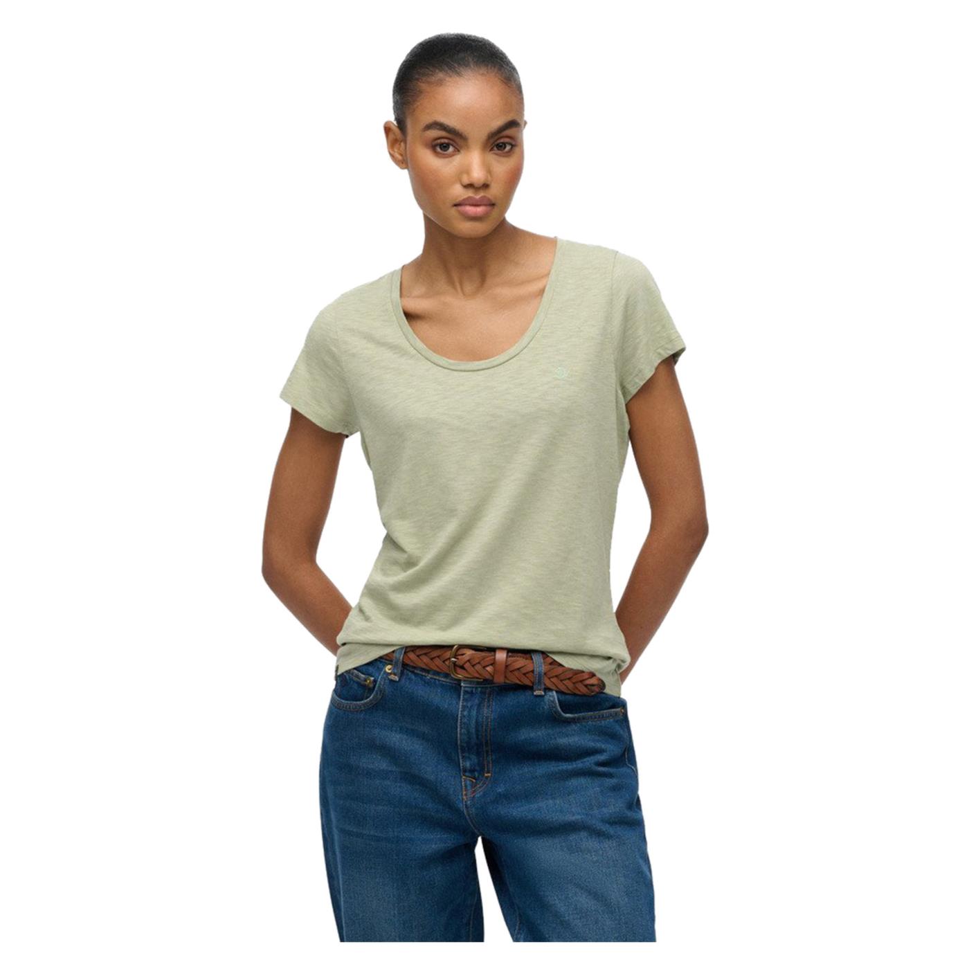 SUPERDRY STUDIOS SCOOP NECK TEE - Verde - immagine principale