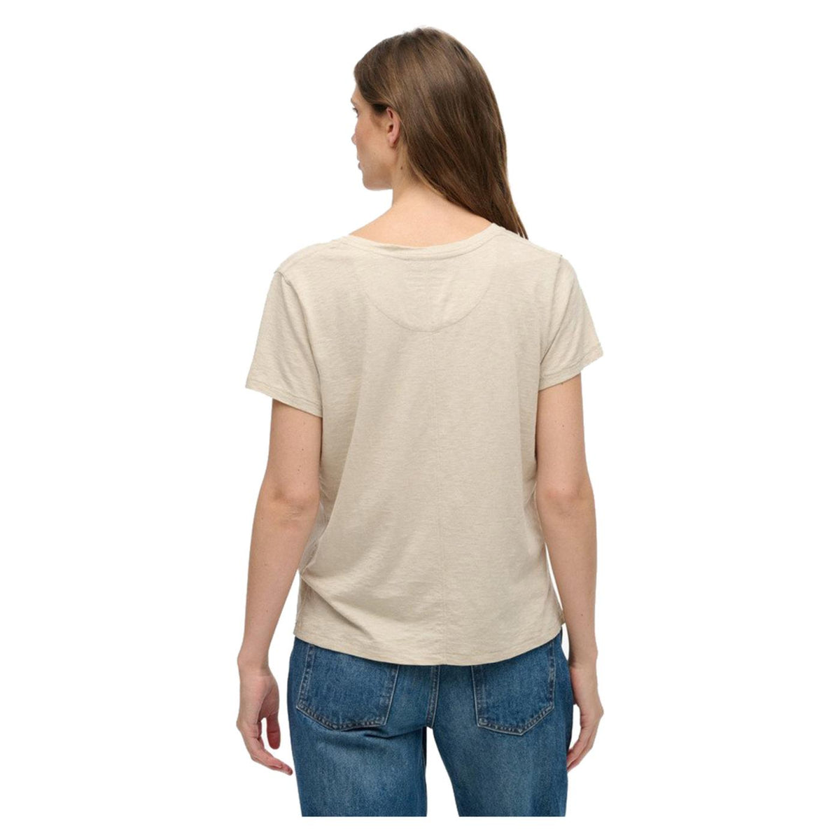 SUPERDRY STUDIOS SLUB EMB VEE TEE - seconda immagine
