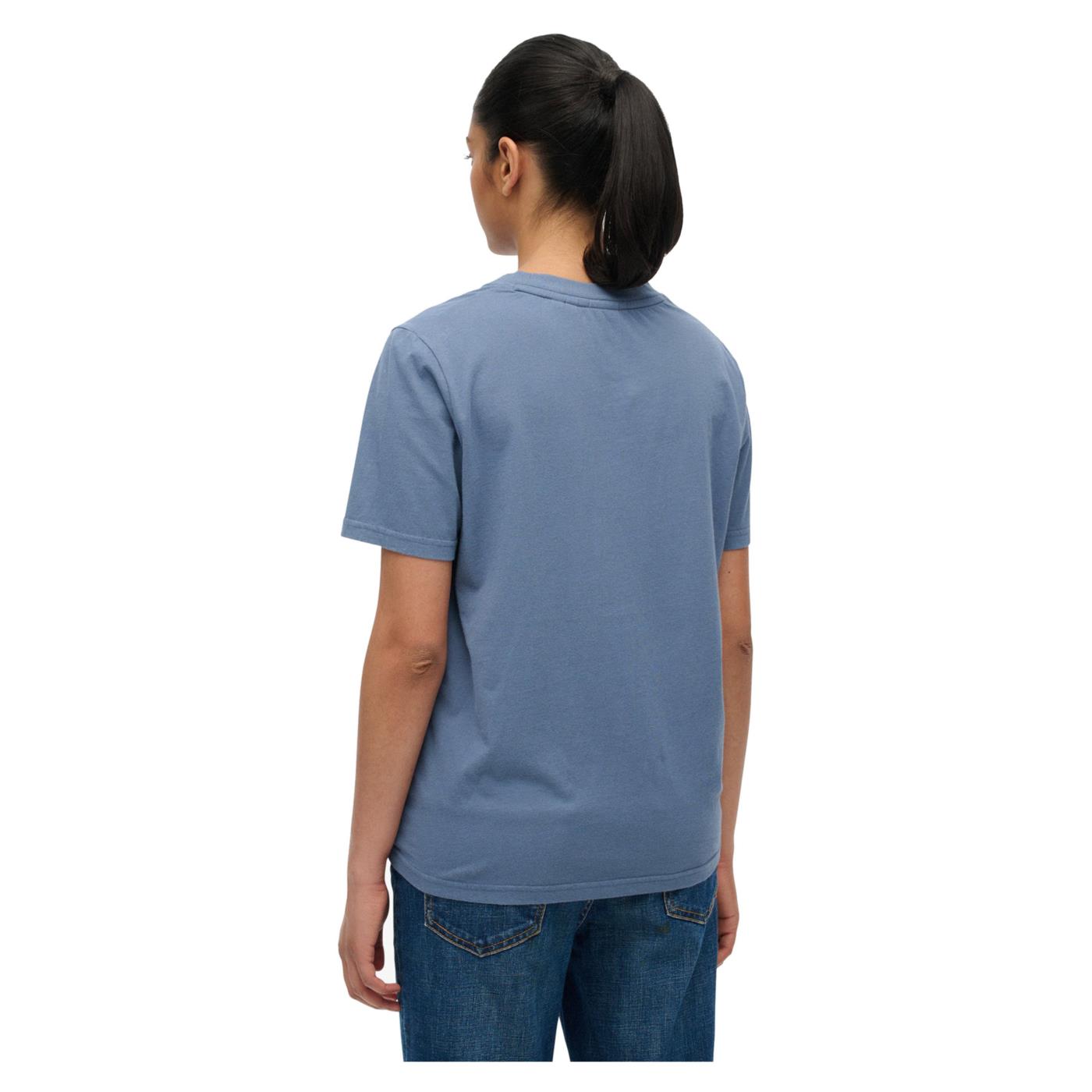 SUPERDRY LUXE CASUAL RLXD W TEE - Blu - vista 2