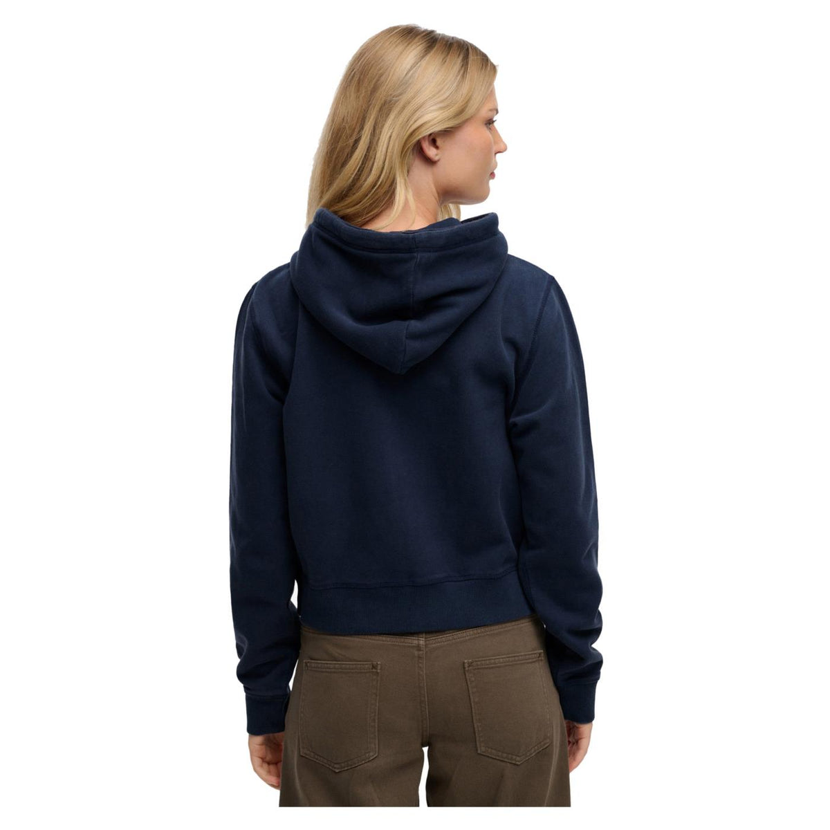 SUPERDRY RELAXED CROP ZIP HOODIE - seconda immagine