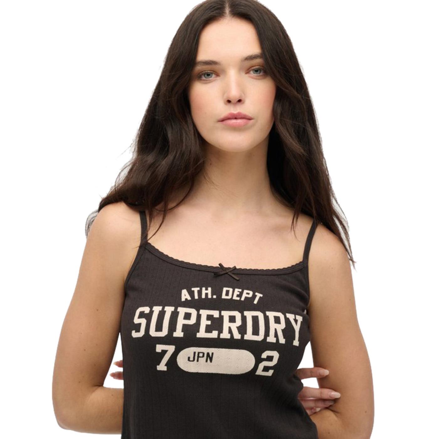 SUPERDRY W GRAPHIC POINTELE TANK