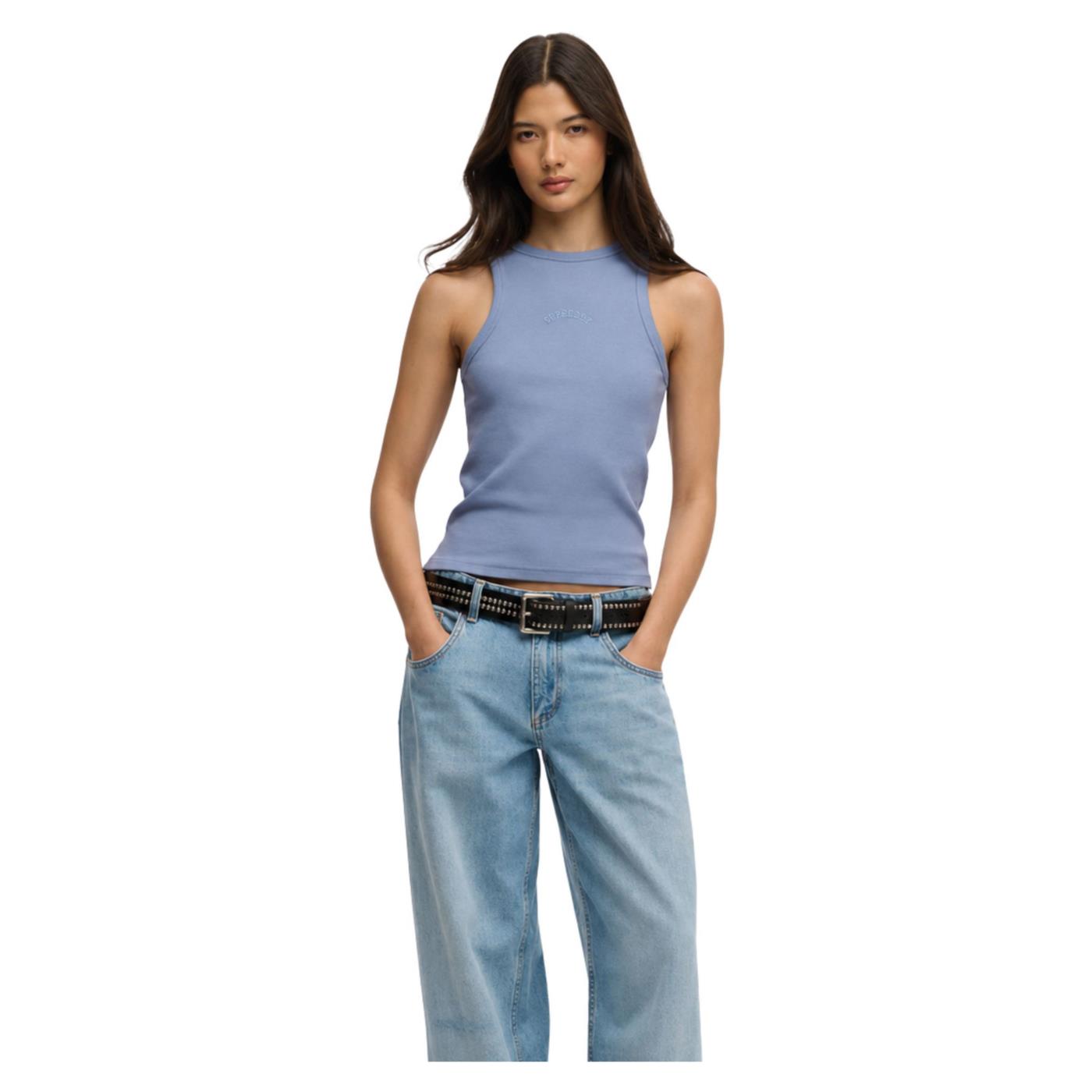 SUPERDRY ESSENTIAL LOGO RACER VEST - immagine principale
