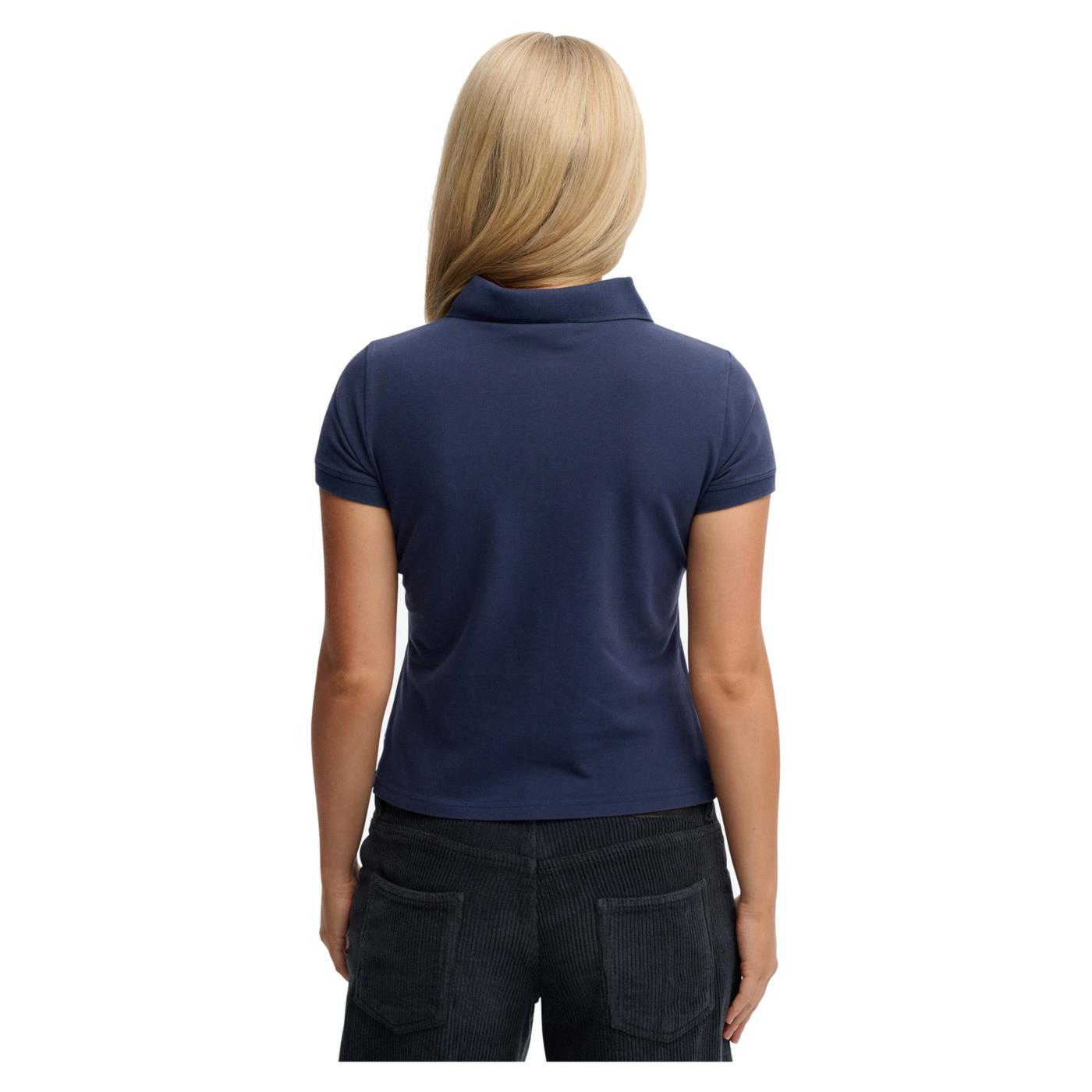 SUPERDRY ATH ESS GRAPHIC W POLO - Blu - vista 2