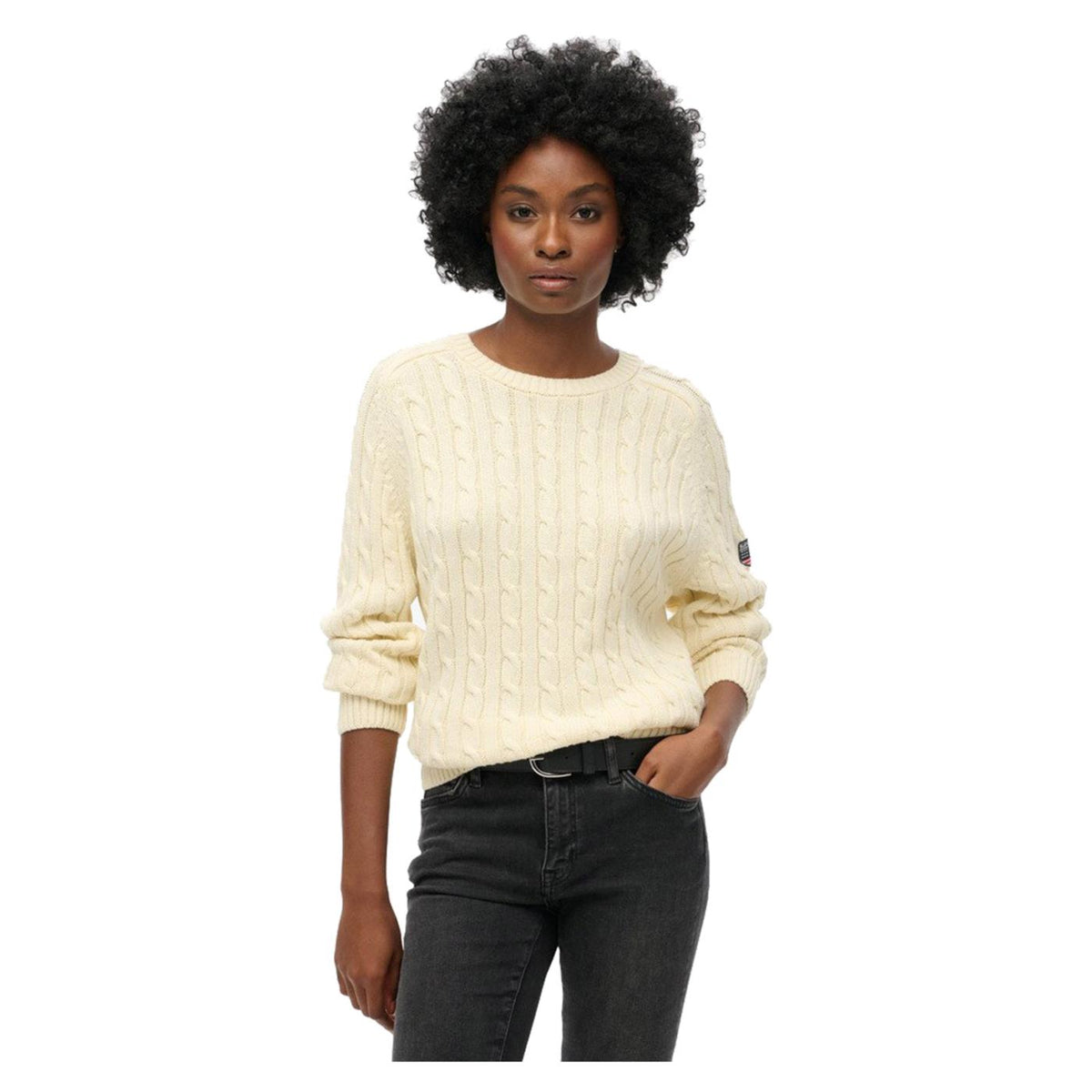 SUPERDRY SLOUCHY CABLE KNIT