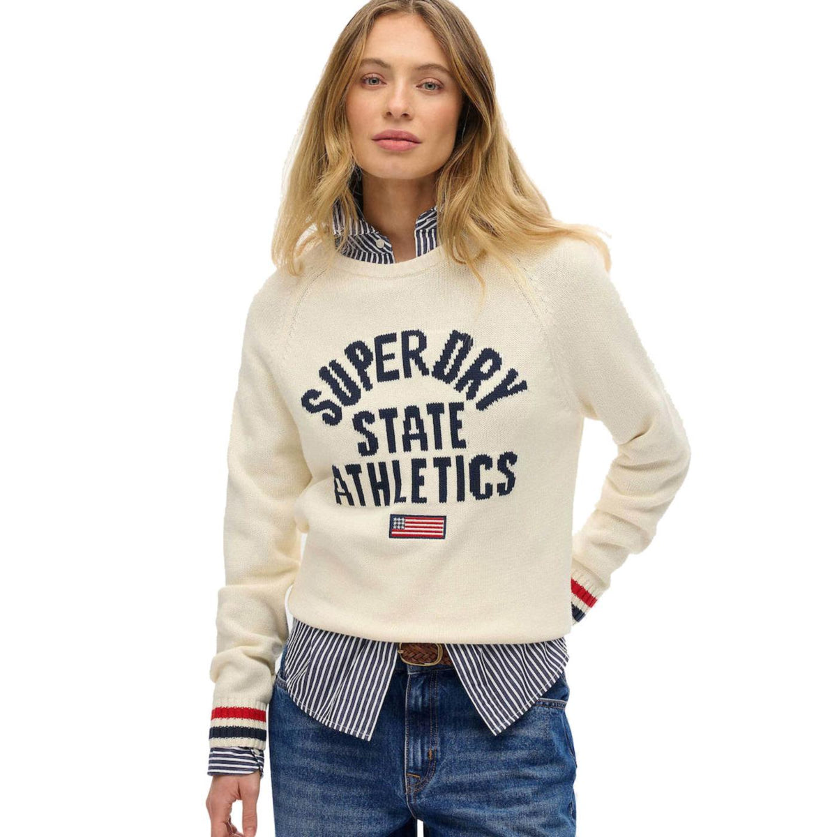 SUPERDRY SLOUCHY INTARSIA KNIT W - seconda immagine