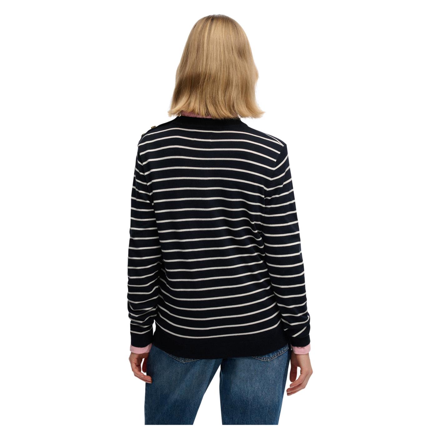 SUPERDRY LW ESSENTIAL WOMAN JUMPER - Blu - vista 2