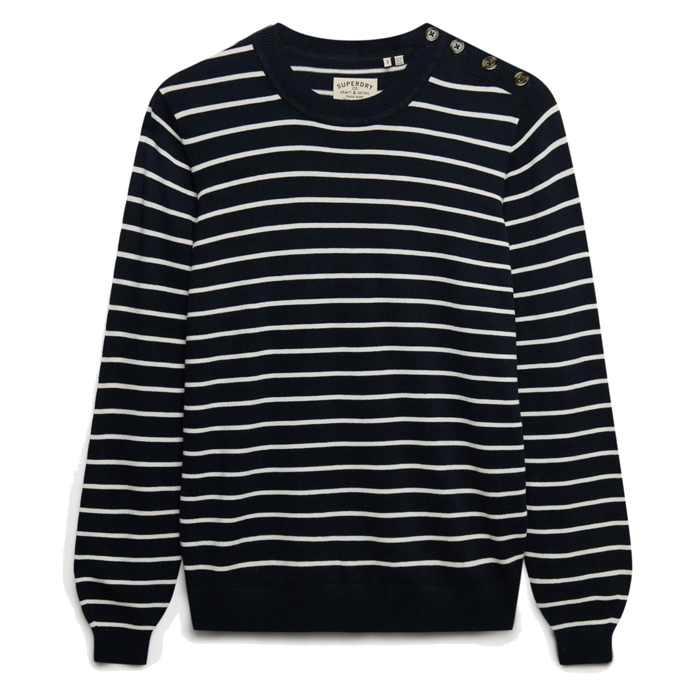 SUPERDRY LW ESSENTIAL WOMAN JUMPER - Blu - vista 4