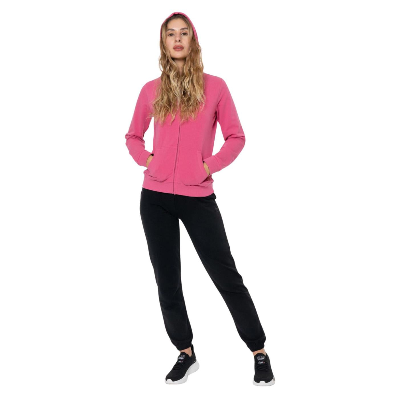LEONE TUTA W FULL ZIP CAPPUCCIO - Fucsia - vista 2