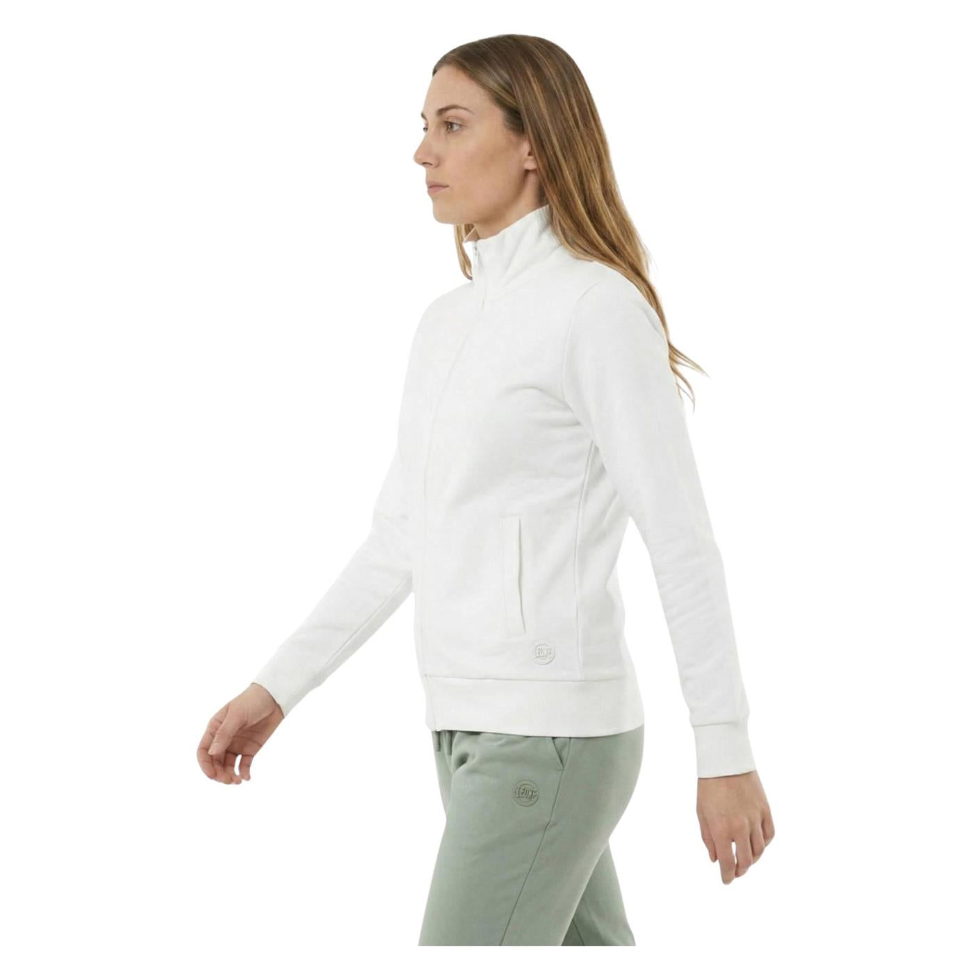 LEONE FELPA W FULL ZIP STRETCH - Bianco - vista 2