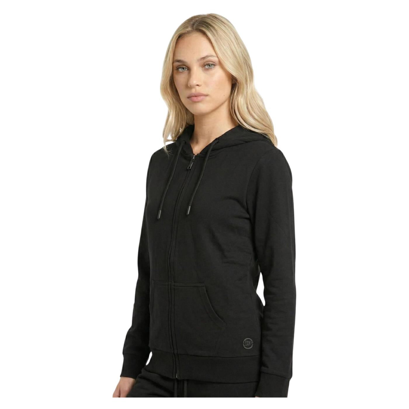LEONE FELPA W FZ HOODIE STRETCH - Nero - vista 2