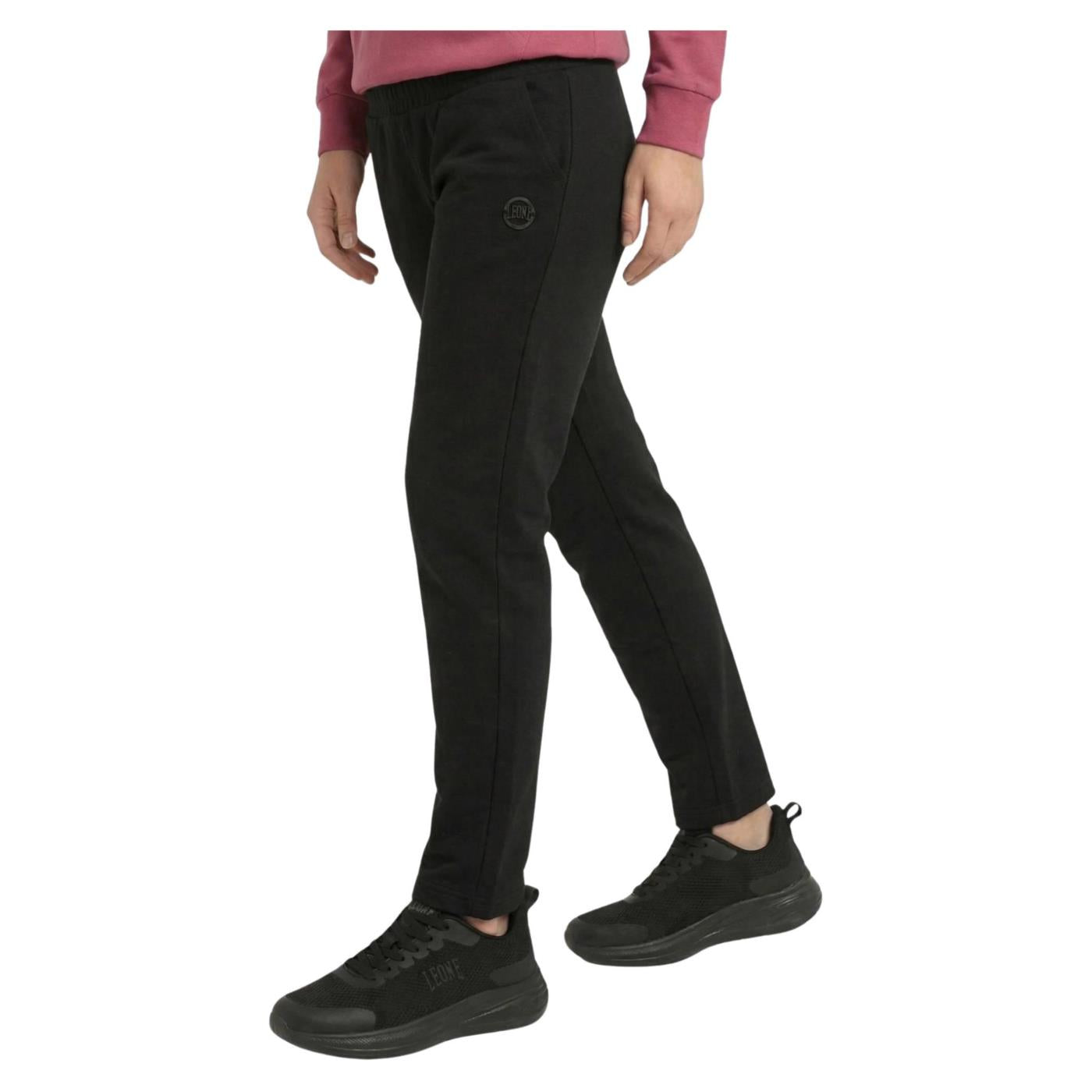 LEONE PANTALONI STRETCH FLEECE - Nero - vista 2