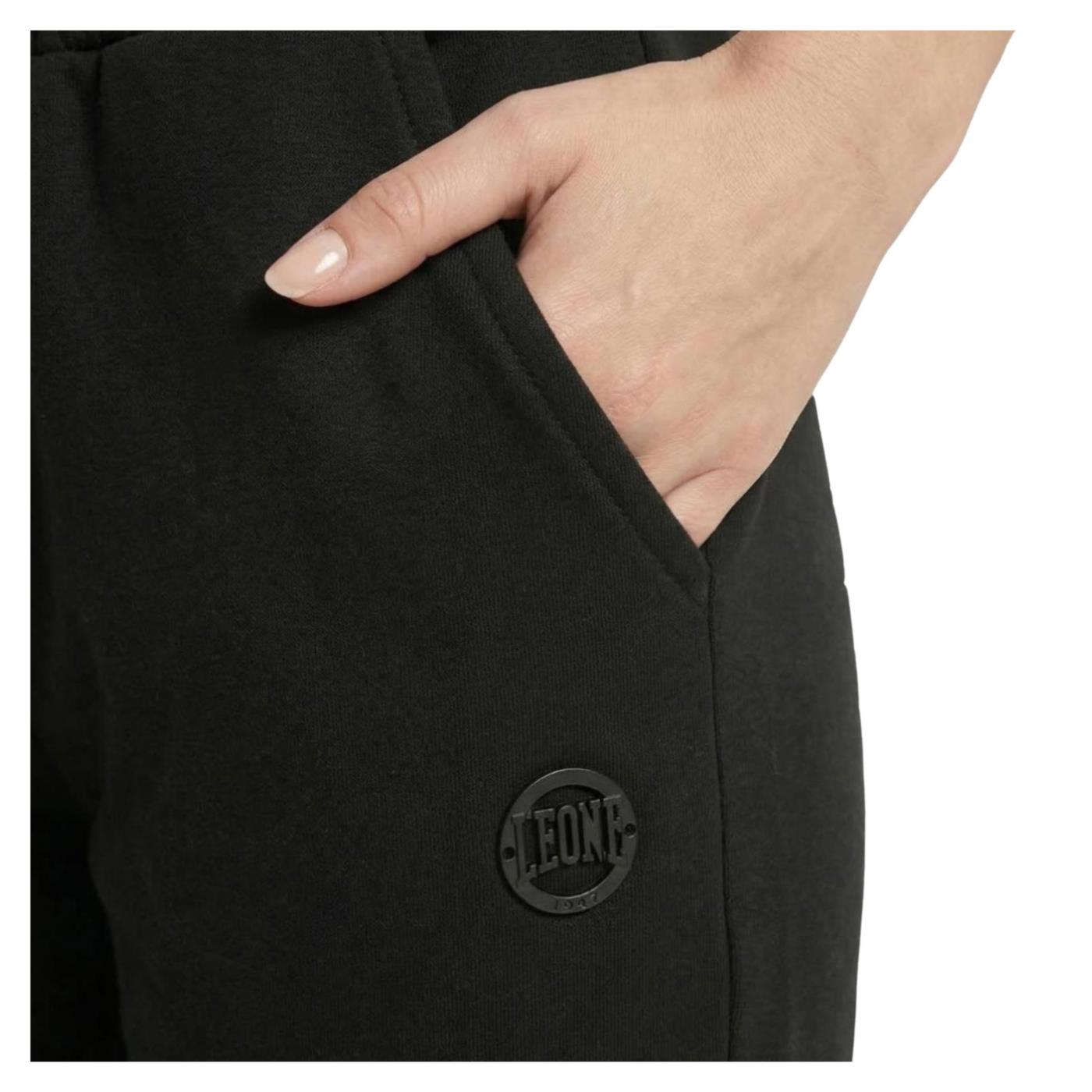 LEONE PANTALONI STRETCH FLEECE - Nero - vista 4