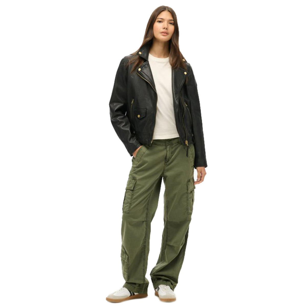 SUPERDRY W LOW RISE STRAIGHT CARGO - seconda immagine