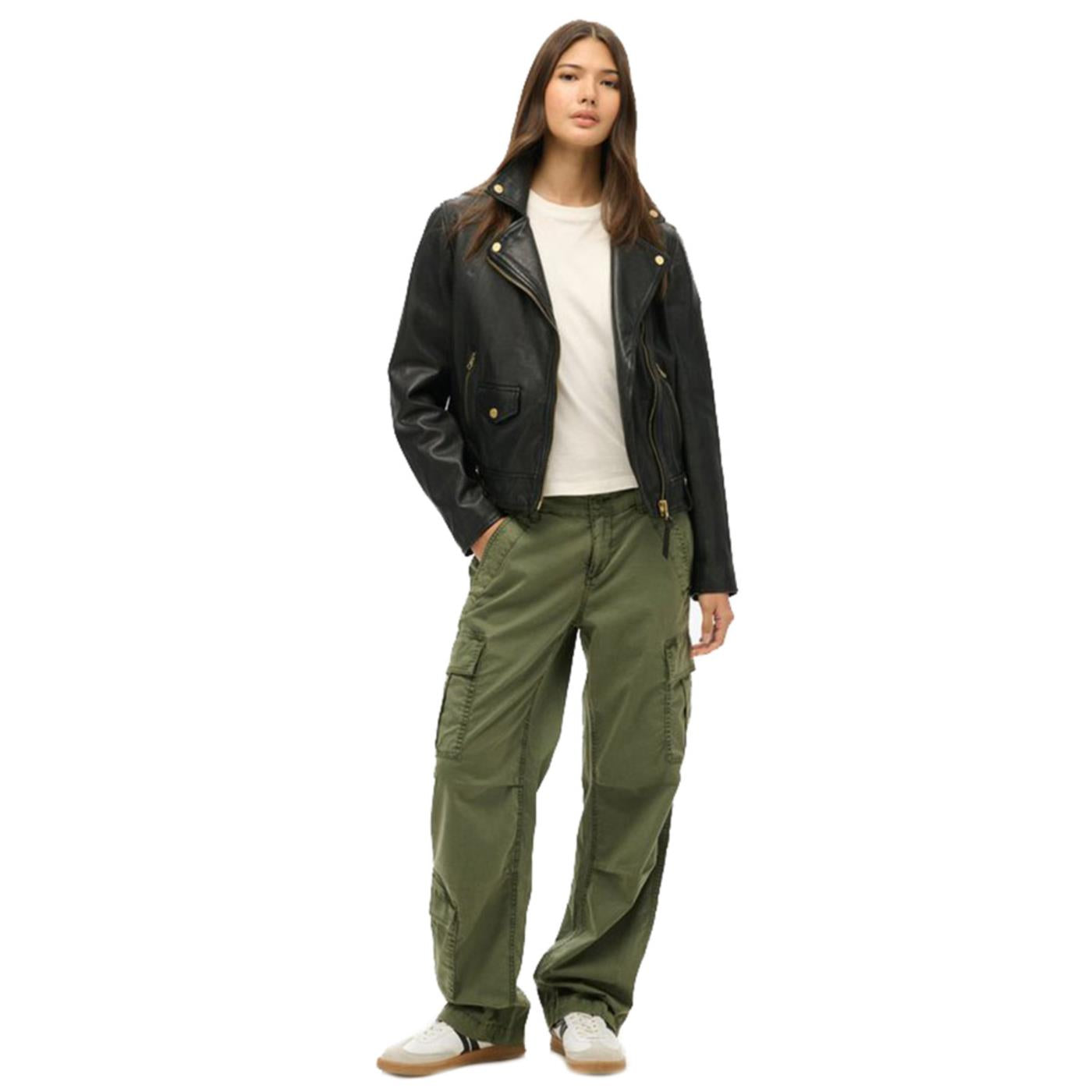 SUPERDRY W LOW RISE STRAIGHT CARGO