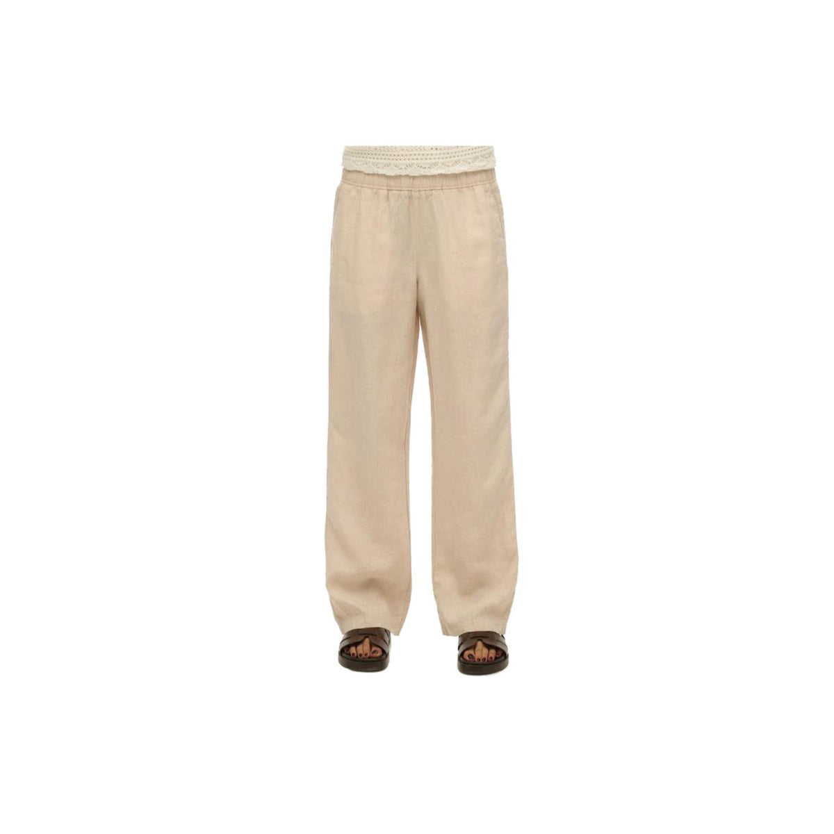 SUPERDRY W LINEN DRAWSTRING PANT