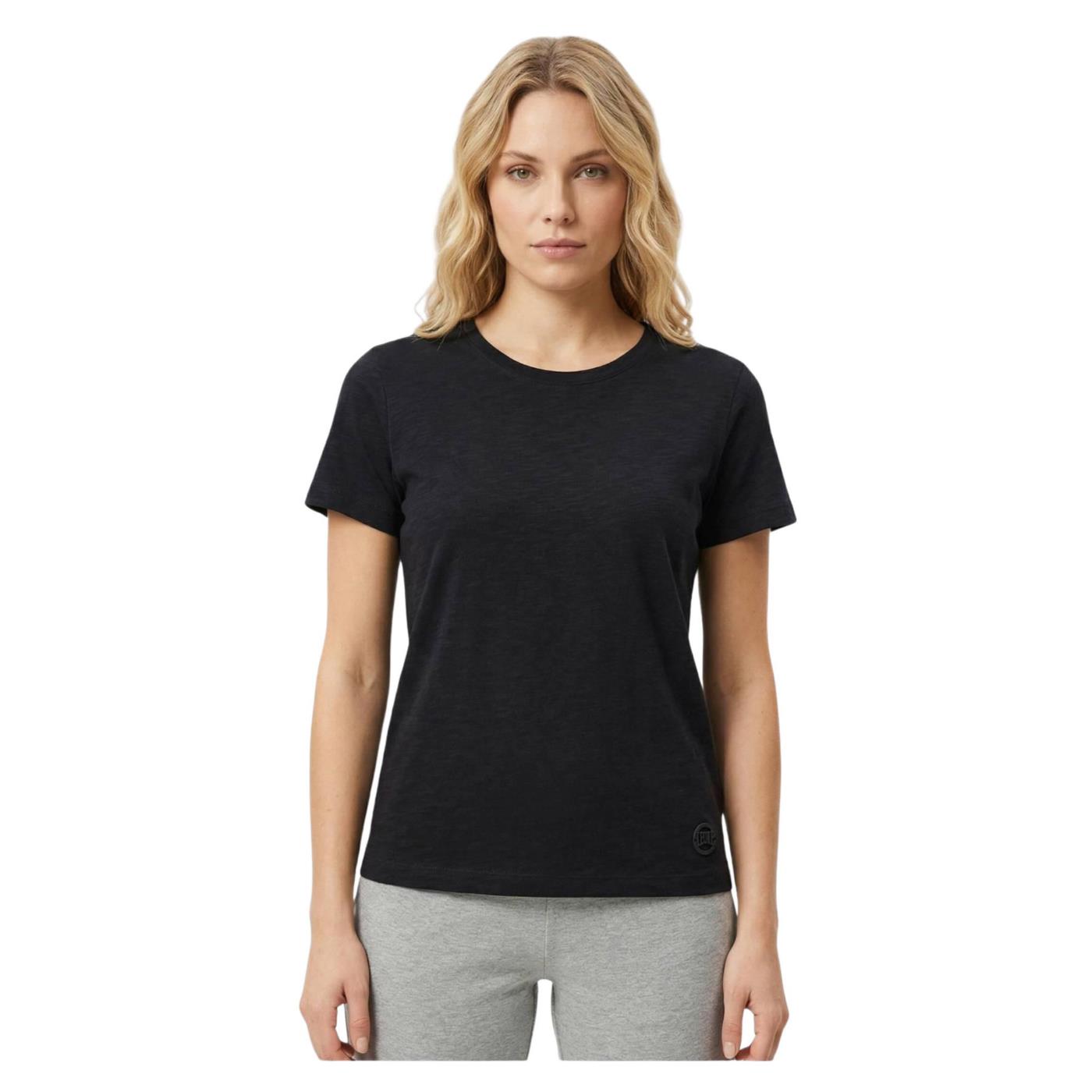 LEONE T-SHIRT W SLUB JERSEY - Nero - immagine principale